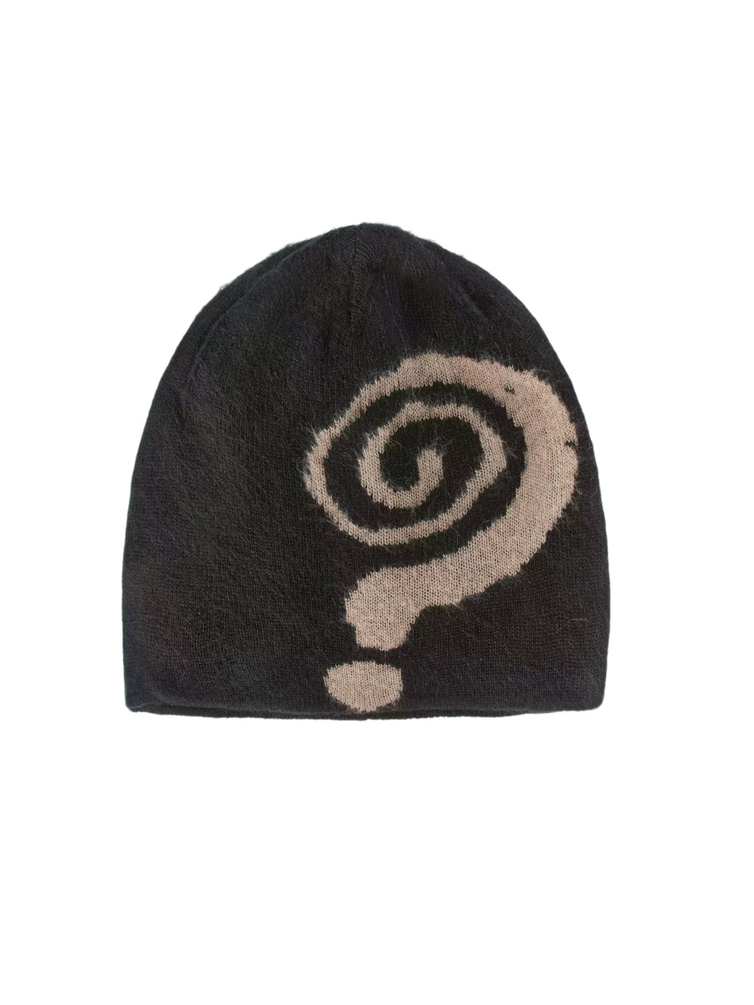 Mohair Question Mark Beanie