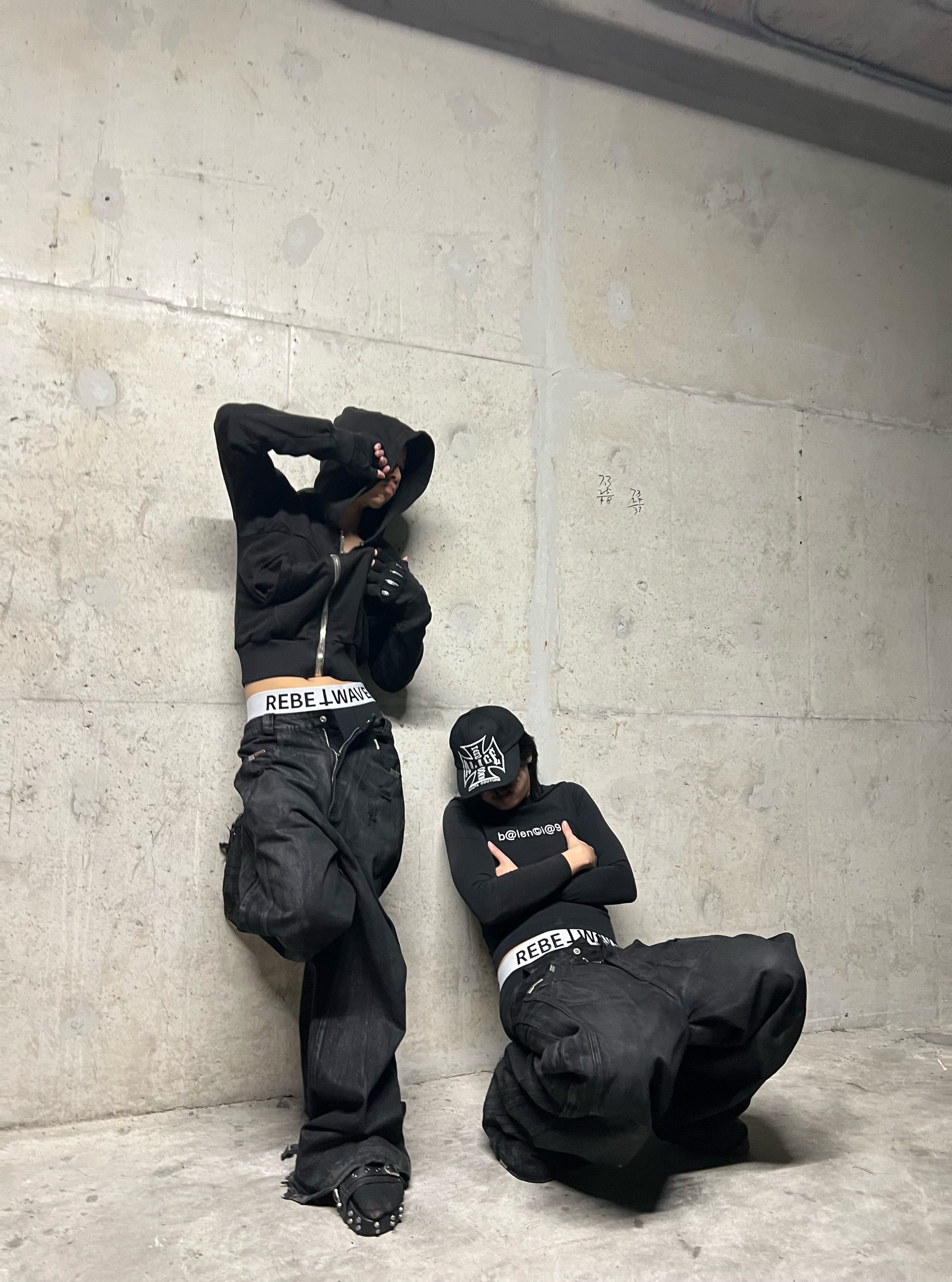 REBEL WAVE丨"╋" SLOGAN PANTIES-Black - PSYLOS 1, REBEL WAVE丨"╋" SLOGAN PANTIES-Black, panties, REBEL WAVE•JAPAN, PSYLOS 1