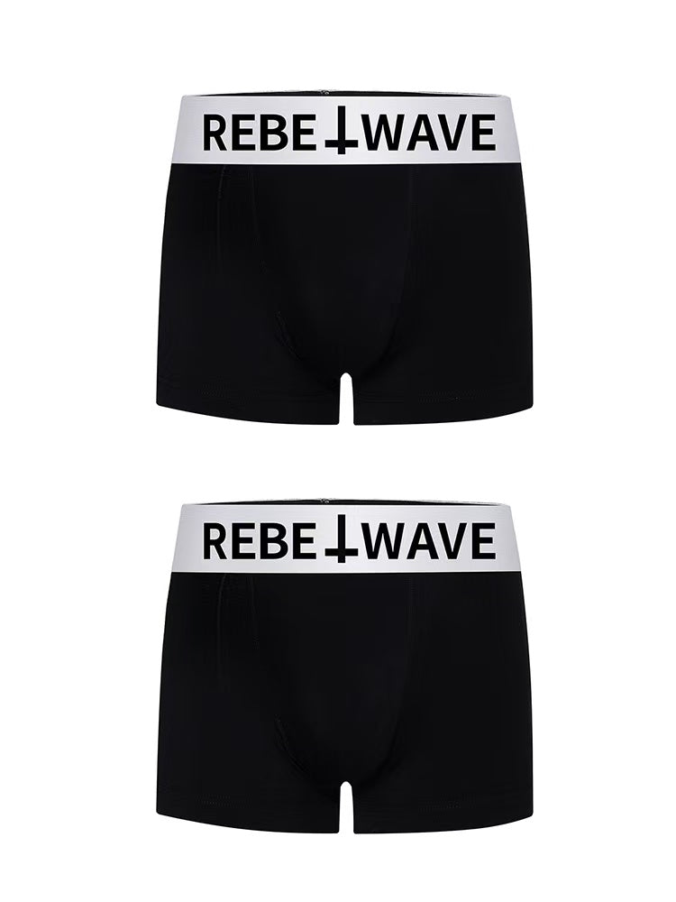 REBEL WAVE丨"╋" SLOGAN PANTIES-Black - PSYLOS 1, REBEL WAVE丨"╋" SLOGAN PANTIES-Black, panties, REBEL WAVE•JAPAN, PSYLOS 1