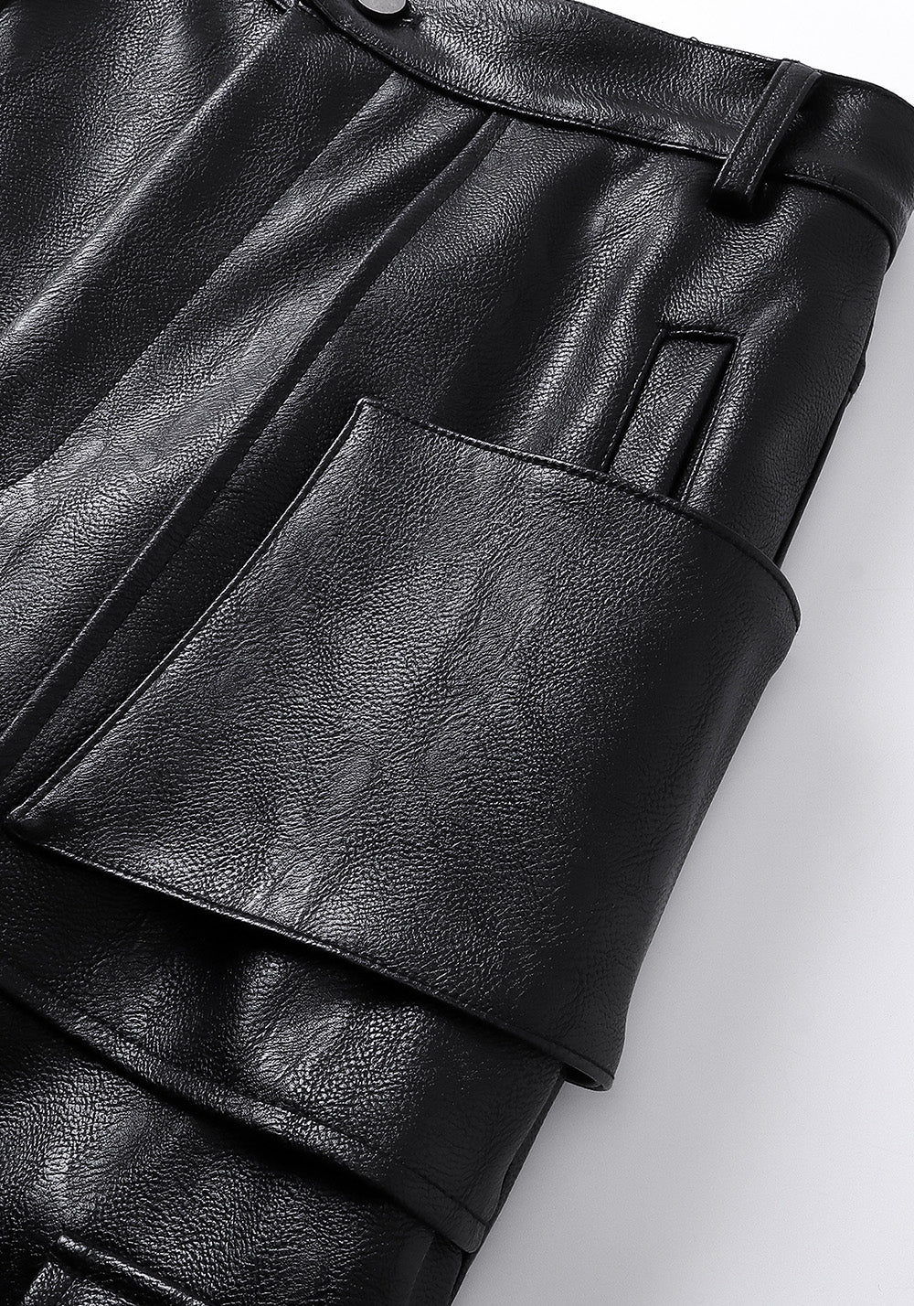 REBEL WAVE丨Structured Multi-Pocket Leather Cargos - PSYLOS 1, REBEL WAVE丨Structured Multi-Pocket Leather Cargos, Pants, REBEL WAVE•JAPAN, PSYLOS 1