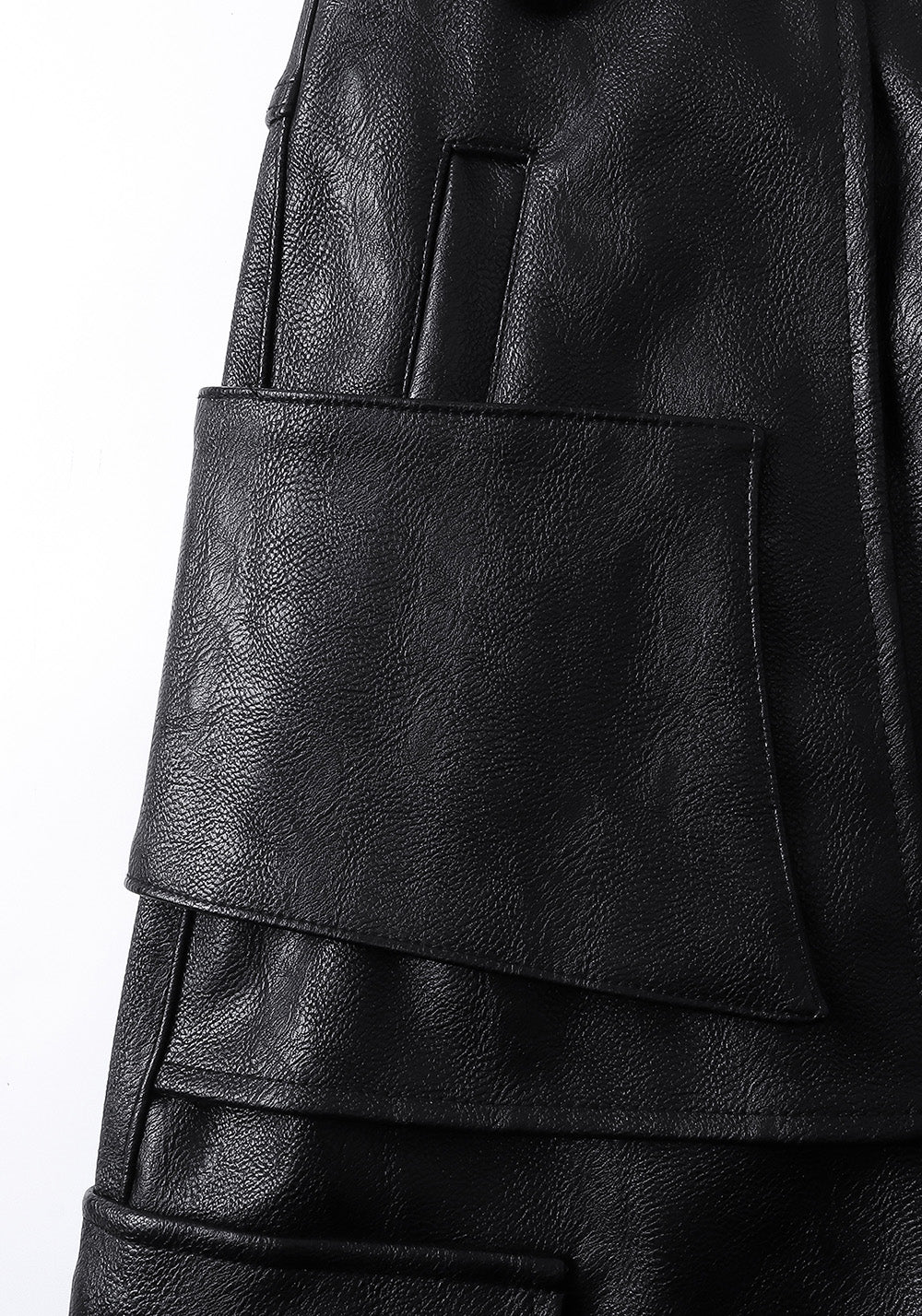 REBEL WAVE丨Structured Multi-Pocket Leather Cargos - PSYLOS 1, REBEL WAVE丨Structured Multi-Pocket Leather Cargos, Pants, REBEL WAVE•JAPAN, PSYLOS 1