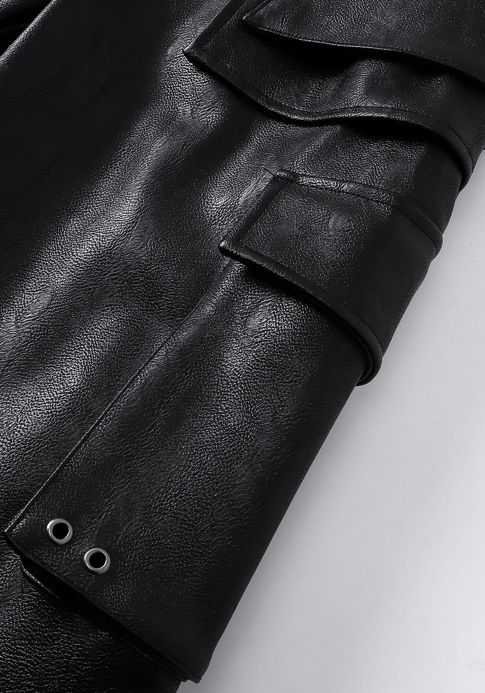 REBEL WAVE丨Structured Multi-Pocket Leather Cargos - PSYLOS 1, REBEL WAVE丨Structured Multi-Pocket Leather Cargos, Pants, REBEL WAVE•JAPAN, PSYLOS 1