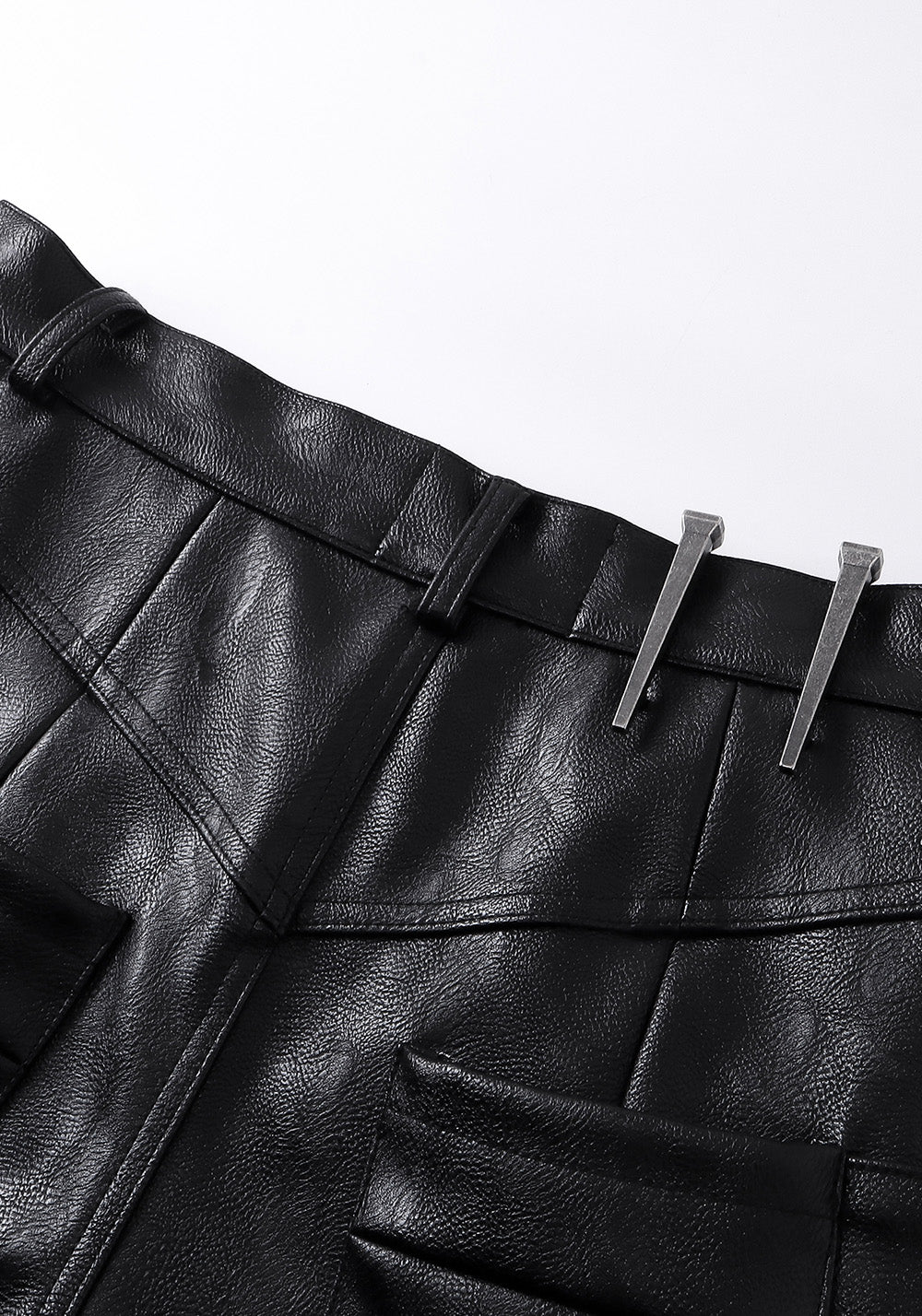 REBEL WAVE丨Structured Multi-Pocket Leather Cargos - PSYLOS 1, REBEL WAVE丨Structured Multi-Pocket Leather Cargos, Pants, REBEL WAVE•JAPAN, PSYLOS 1