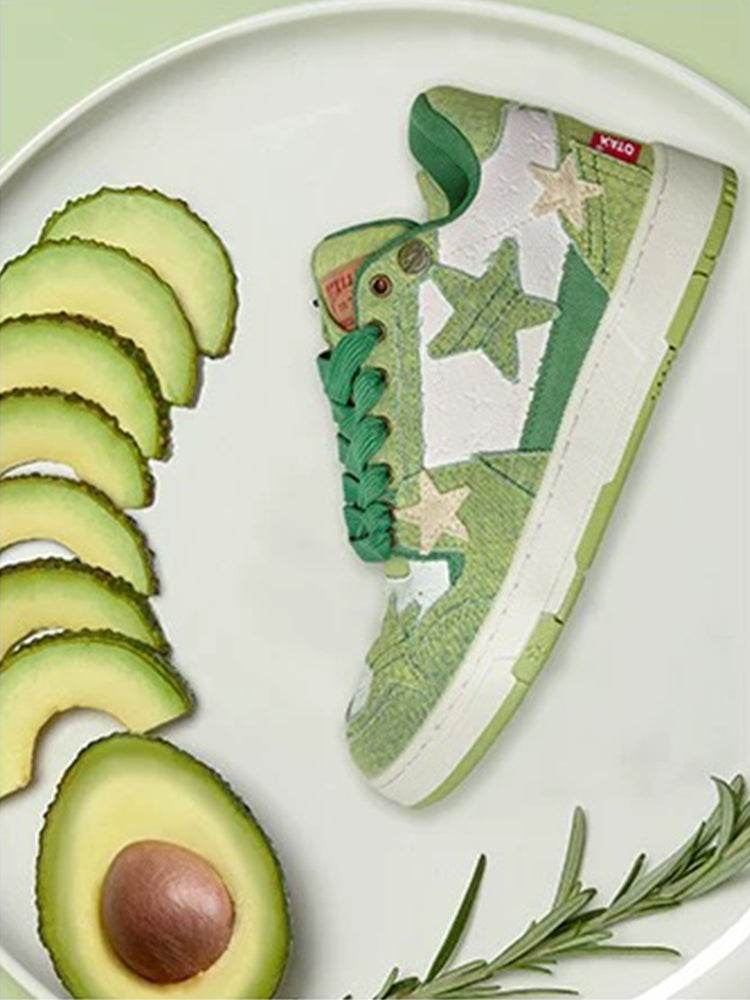 KAALIXTO丨Retro Star Sneakers - Avocado - PSYLOS 1, KAALIXTO丨Retro Star Sneakers - Avocado, Skate Shoes, Hype States Sale, PSYLOS 1