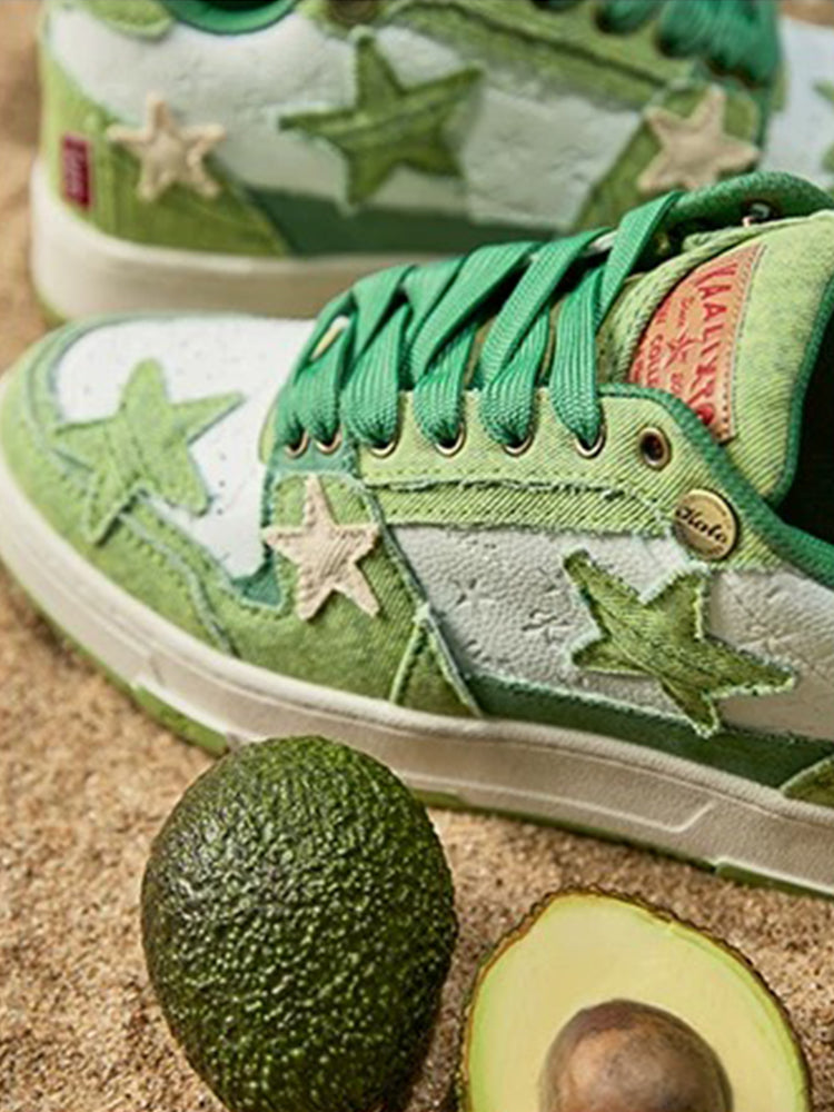 KAALIXTO丨Retro Star Sneakers - Avocado - PSYLOS 1, KAALIXTO丨Retro Star Sneakers - Avocado, Skate Shoes, Hype States Sale, PSYLOS 1