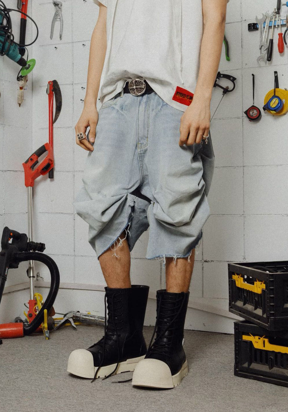 FVVO丨Ironclad Beetle PU Black Leather Boots - PSYLOS 1, FVVO丨Ironclad Beetle PU Black Leather Boots, Boots, FVVO&ROCKSTA•JAPAN, PSYLOS 1