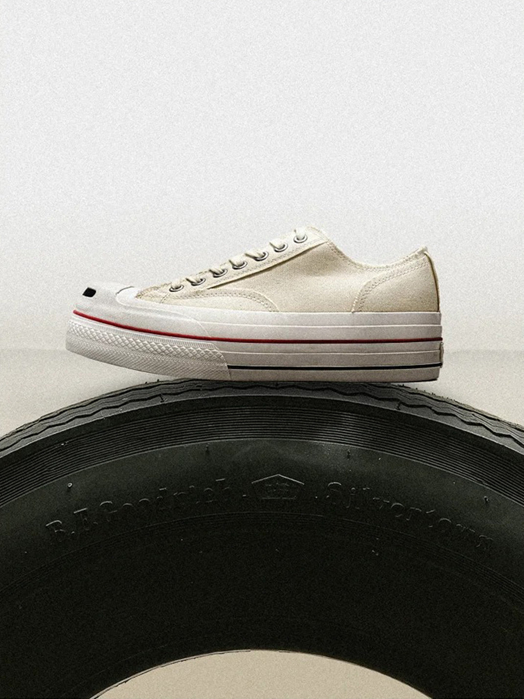 T/C MADE│023 Smiley Toe Thick-Soled Retro Japanese-Style Low-Top Canvas Shoes - PSYLOS 1, T/C MADE│023 Smiley Toe Thick-Soled Retro Japanese-Style Low-Top Canvas Shoes, Canvas Sneakers, T/C MADE, PSYLOS 1