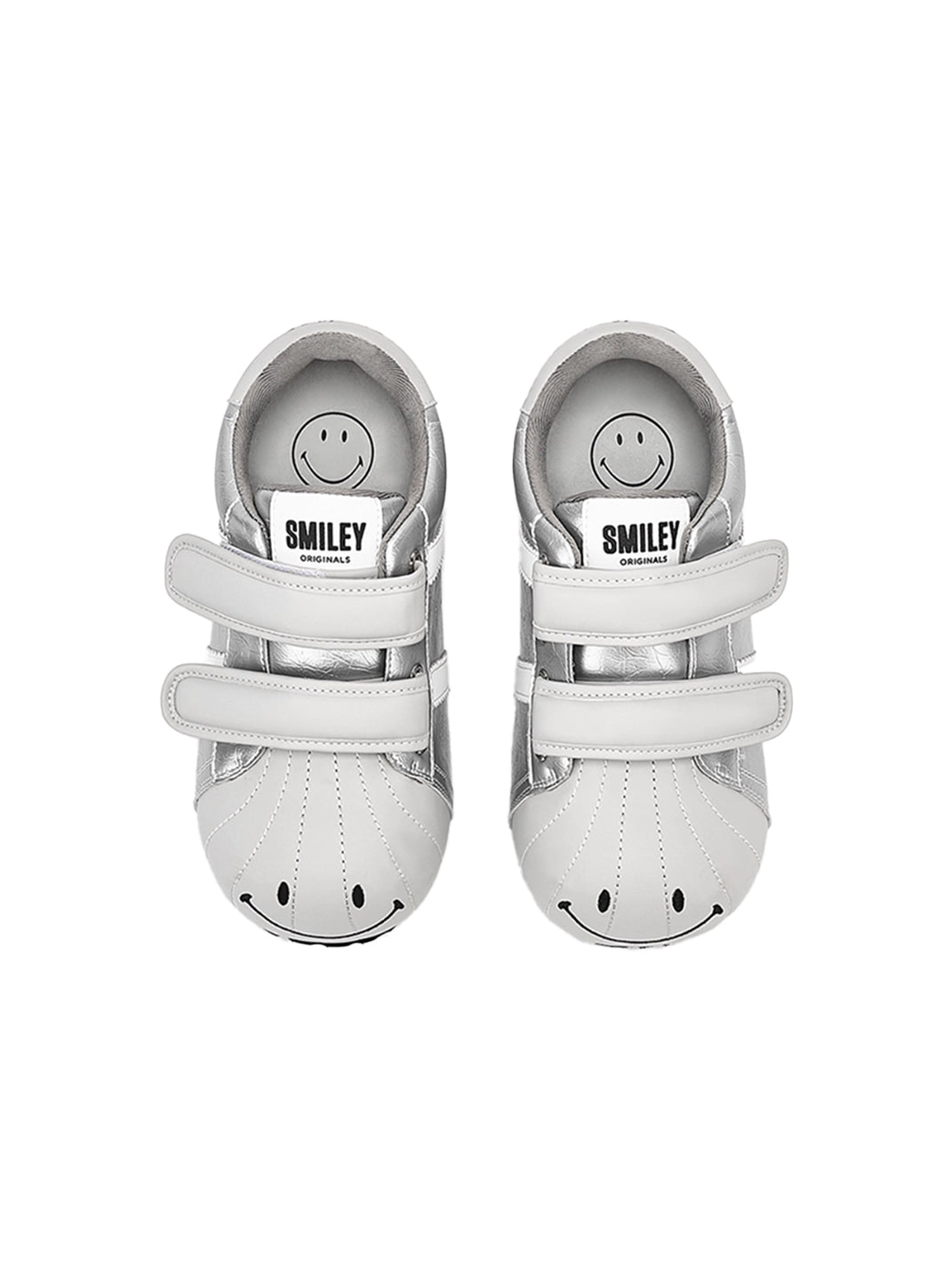 SMILEY | Shell Toe Chunky Velcro Shoes-Silver - PSYLOS 1, SMILEY | Shell Toe Chunky Velcro Shoes-Silver, Casual Sneakers, SMILEY, PSYLOS 1