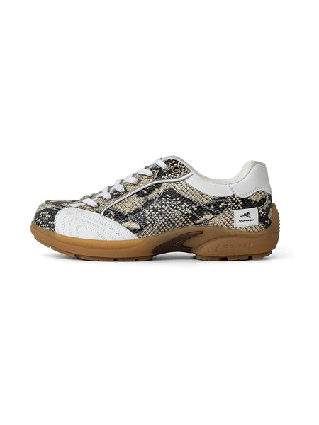 MULE DONKEY | "Downforce" Retro Snakeskin Racing Trainer - PSYLOS 1, MULE DONKEY | "Downforce" Retro Snakeskin Racing Trainer, Unisex Shoes, MULE DONKEY, PSYLOS 1