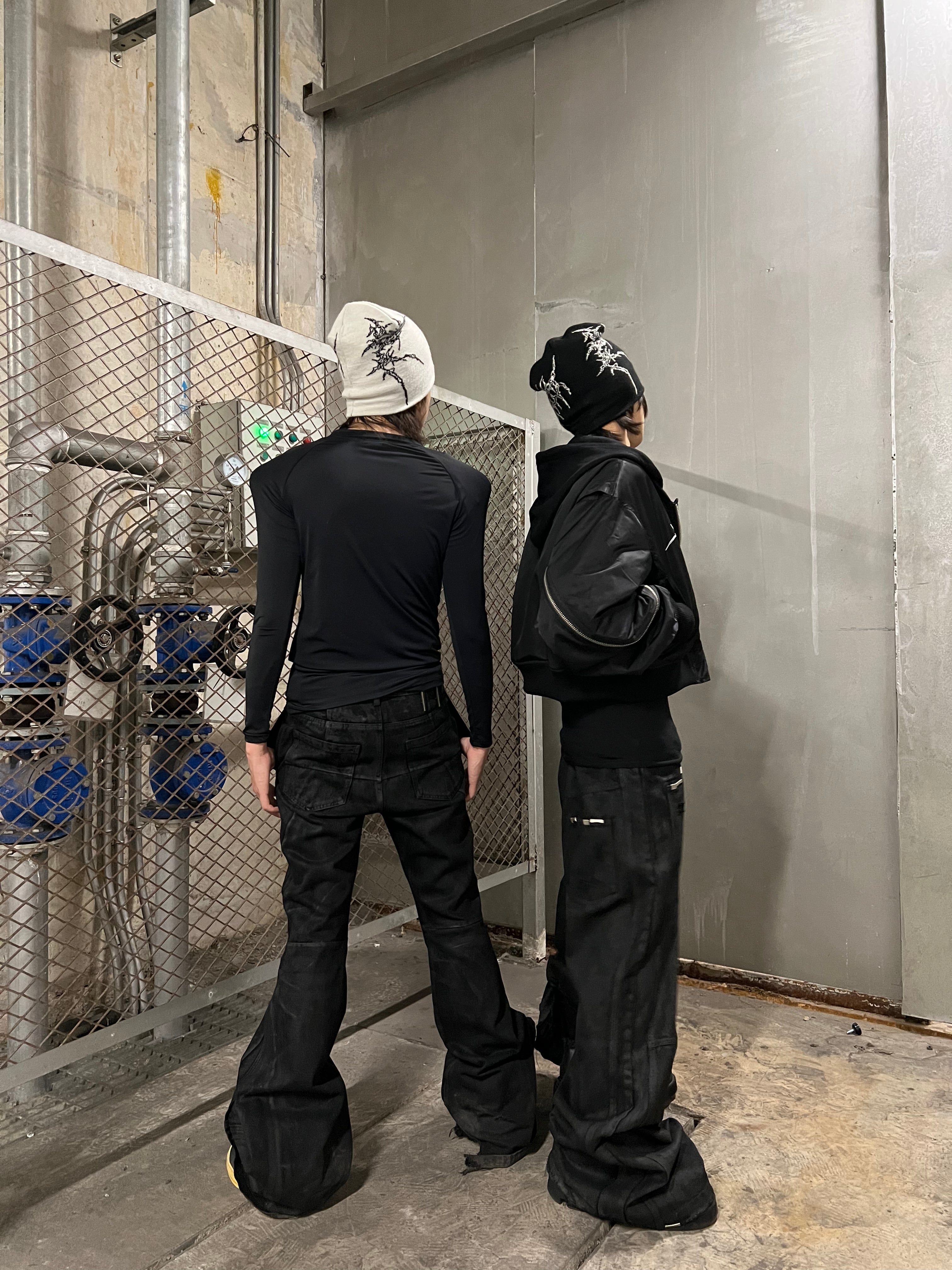 REBEL WAVE丨Bone Print Knit Beanie - PSYLOS 1, REBEL WAVE丨Bone Print Knit Beanie, Hat, REBEL WAVE•JAPAN, PSYLOS 1