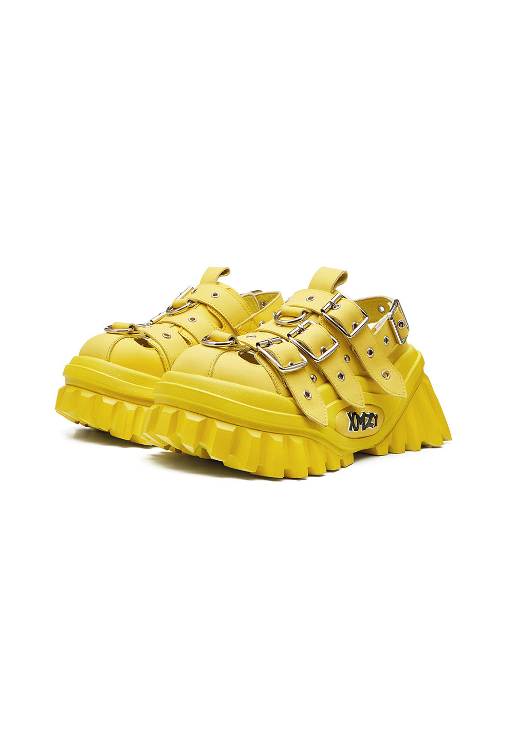 XMZY | Metallic Punk Platform Sandals-Yellow - PSYLOS 1, XMZY | Metallic Punk Platform Sandals-Yellow, Sandals, XMZY•JAPAN, PSYLOS 1