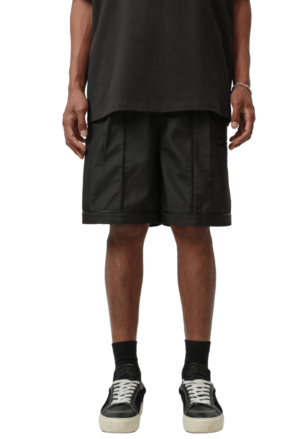 Composite Fabric Zipper Shorts - PSYLOS 1, Composite Fabric Zipper Shorts, Shorts, Boneless, PSYLOS 1