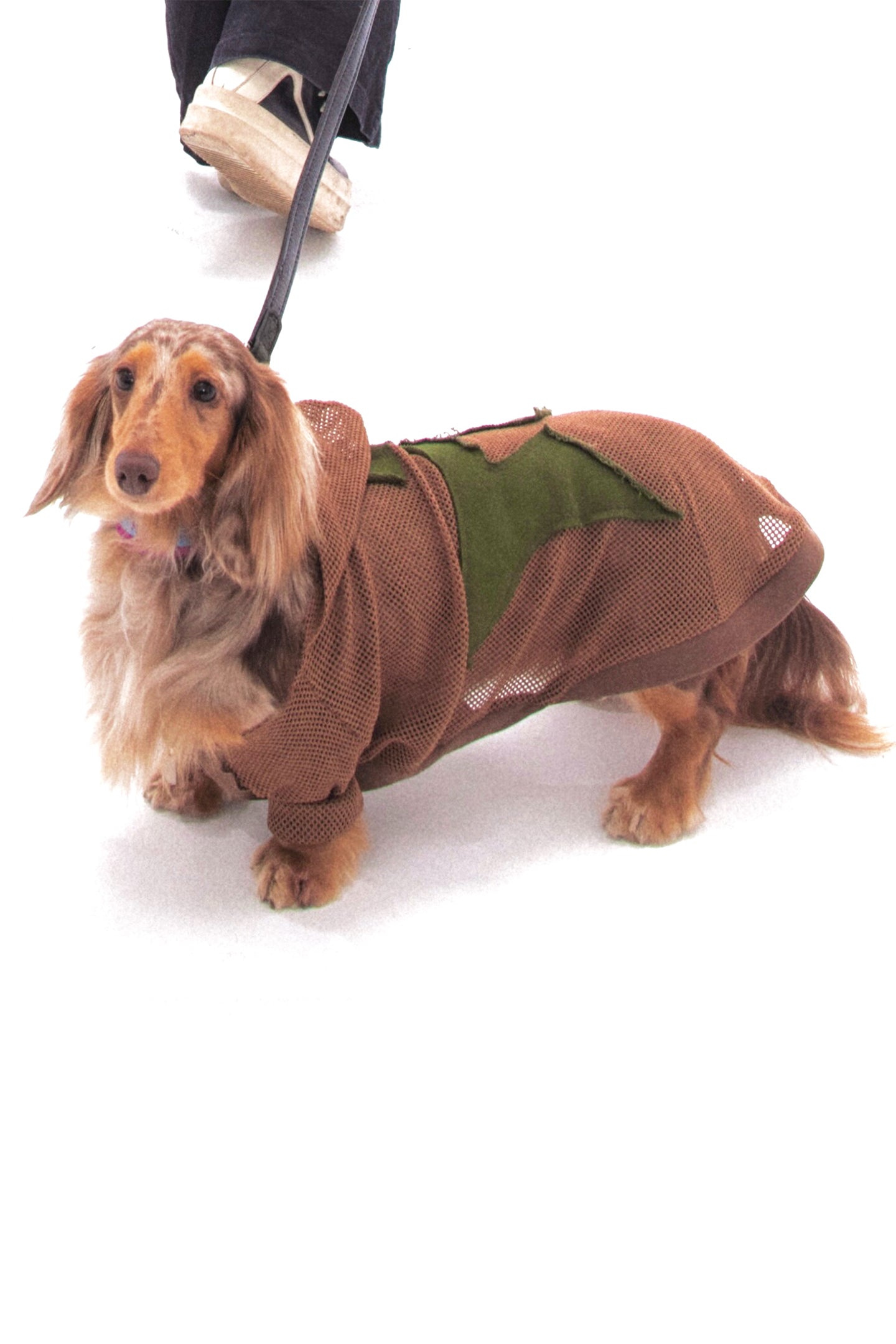 Brown Grid Patch Dog Jacket - PSYLOS 1, Brown Grid Patch Dog Jacket, Dog Jacket, NyDkyel, PSYLOS 1