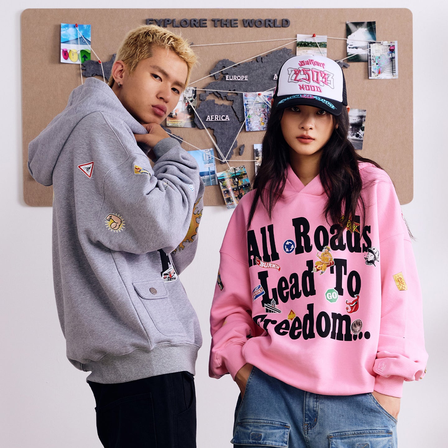 BURNIN* Realistic Sticker Slogan Hoodie - PSYLOS 1, BURNIN* Realistic Sticker Slogan Hoodie, Hoodie, Burnin, PSYLOS 1