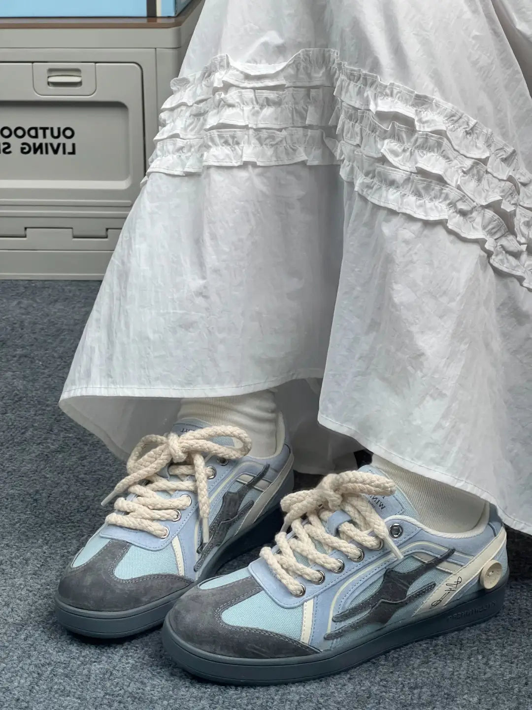 KILLWINNER丨Retro Training Sneaker-Grey Blue - PSYLOS 1, KILLWINNER丨Retro Training Sneaker-Grey Blue, Retro Trainers, KILLWINNER•JAPAN, PSYLOS 1