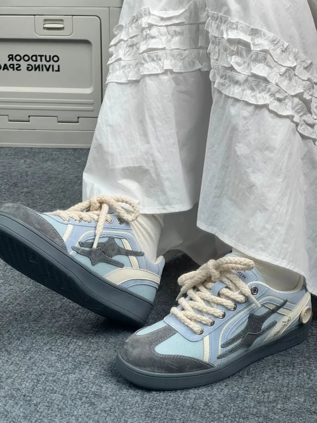 KILLWINNER丨Retro Training Sneaker-Grey Blue - PSYLOS 1, KILLWINNER丨Retro Training Sneaker-Grey Blue, Retro Trainers, KILLWINNER•JAPAN, PSYLOS 1