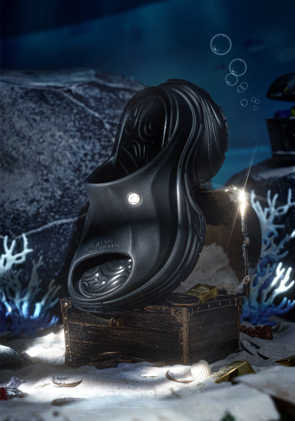 SMILEY丨Starfish Series Slippers-Black - PSYLOS 1, SMILEY丨Starfish Series Slippers-Black, Slippers, SMILEY•JAPAN, PSYLOS 1