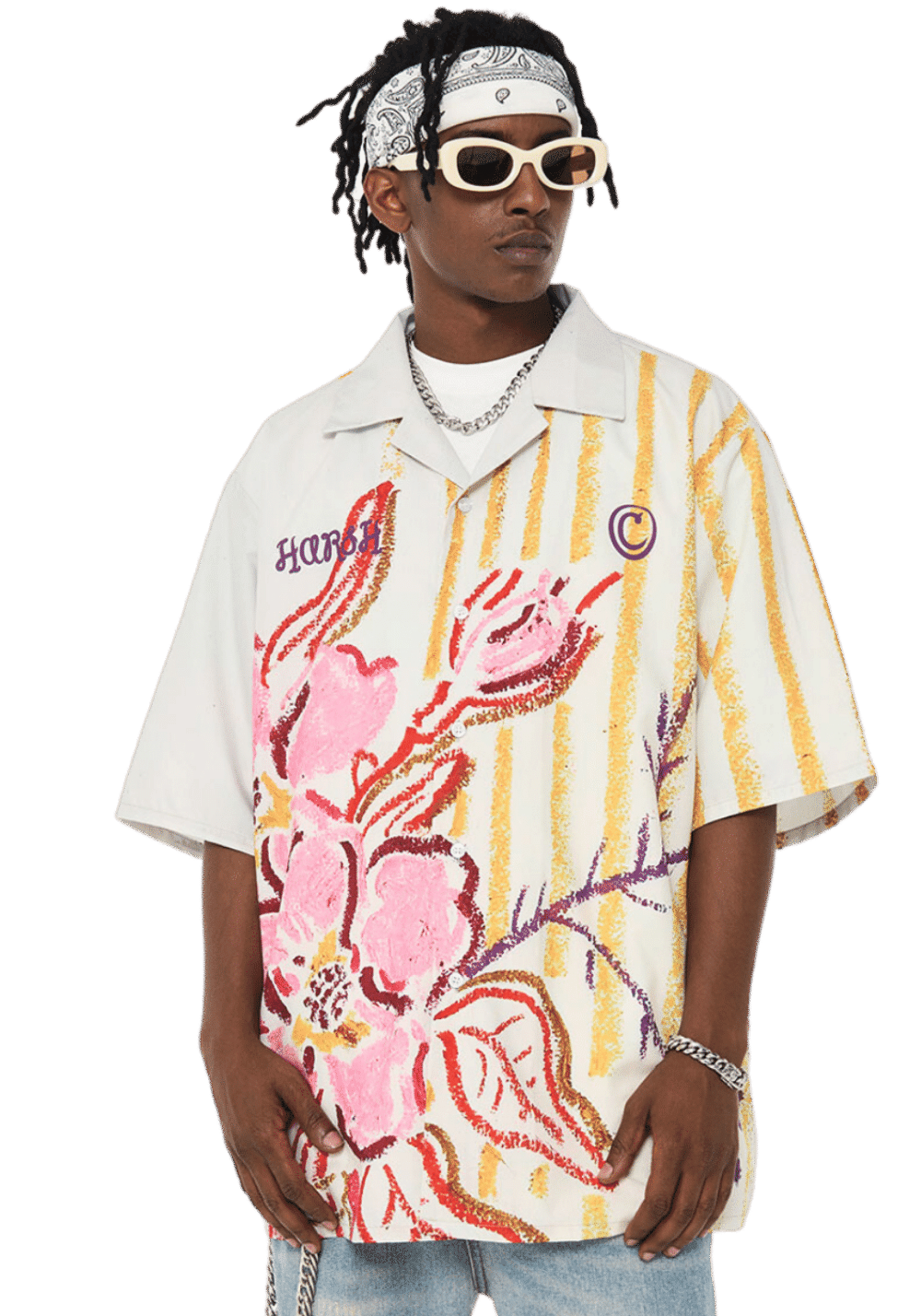 Crayon Drawing Cuban Shirt - PSYLOS 1, Crayon Drawing Cuban Shirt, Shirt, HARSH AND CRUEL, PSYLOS 1