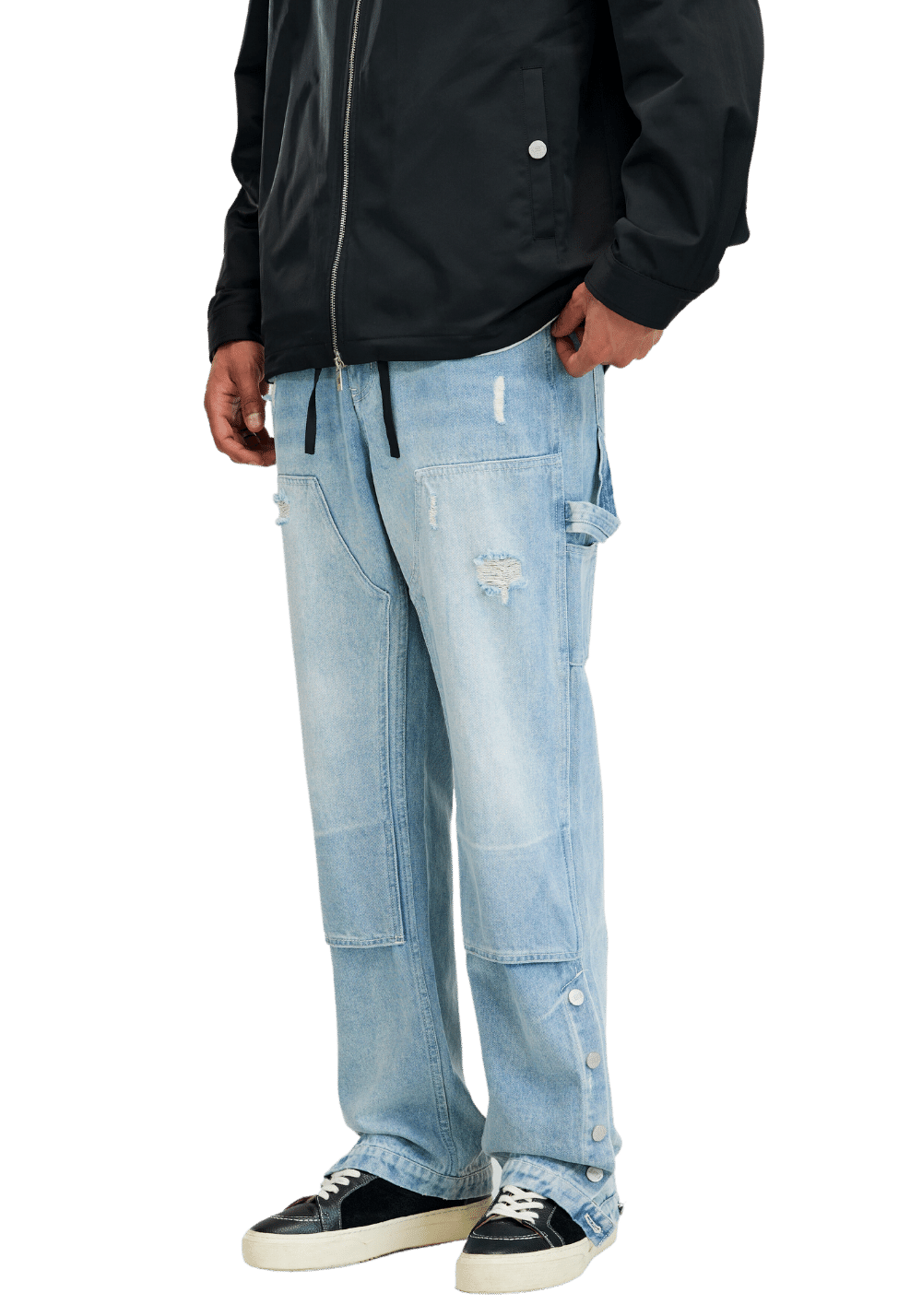 Washed Carpenter Jeans - PSYLOS 1, Washed Carpenter Jeans, Pants, Boneless, PSYLOS 1
