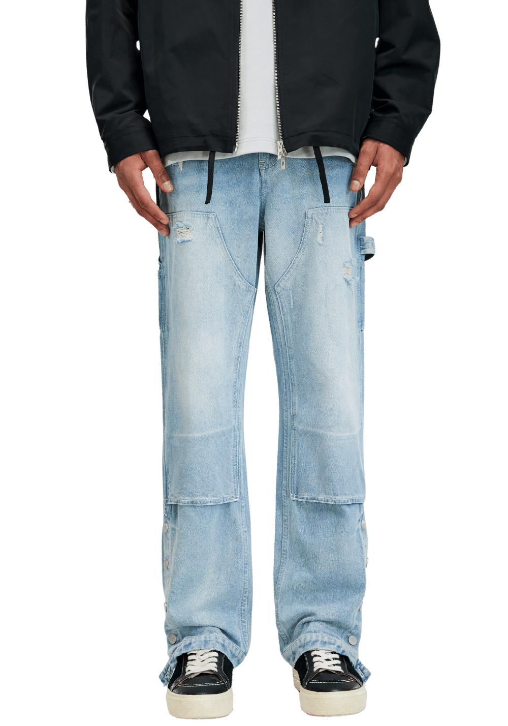 Washed Carpenter Jeans - PSYLOS 1, Washed Carpenter Jeans, Pants, Boneless, PSYLOS 1