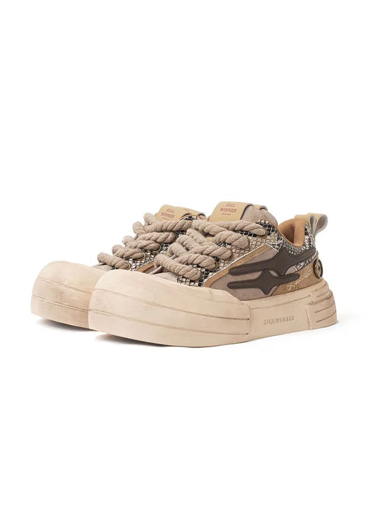 Smile Life Sneaker - Brown