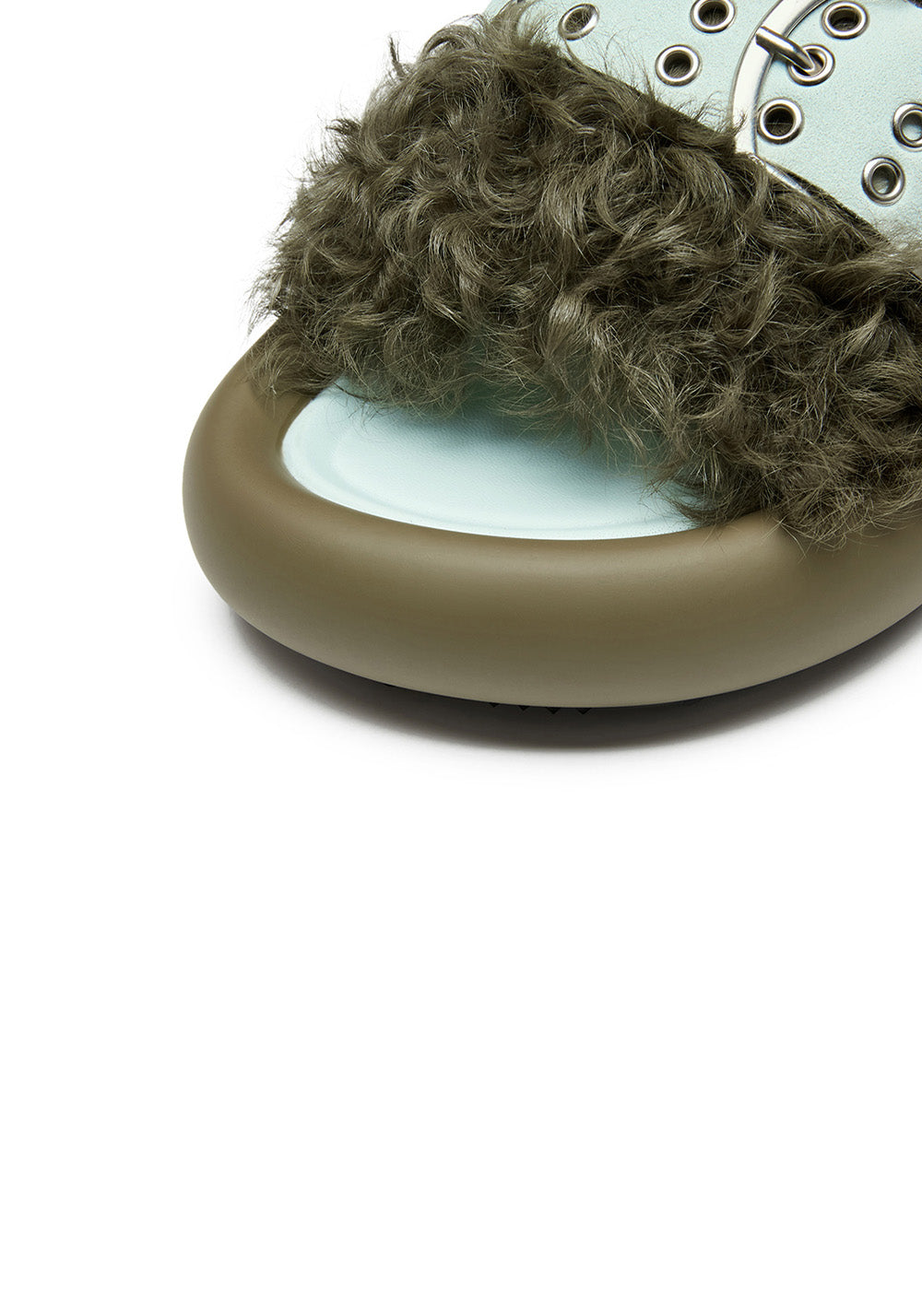 XMZY | Wool Blend Fashion Slides-Green - PSYLOS 1, XMZY | Wool Blend Fashion Slides-Green, Slippers, XMZY•JAPAN, PSYLOS 1