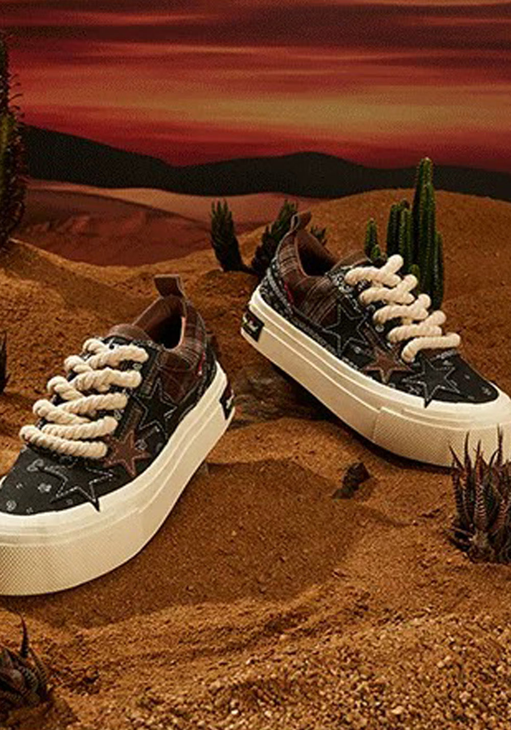 KAALIXTO丨Star Canvas Shoes-Paisley - PSYLOS 1, KAALIXTO丨Star Canvas Shoes-Paisley, Canvas Sneakers, Hype States Sale, PSYLOS 1