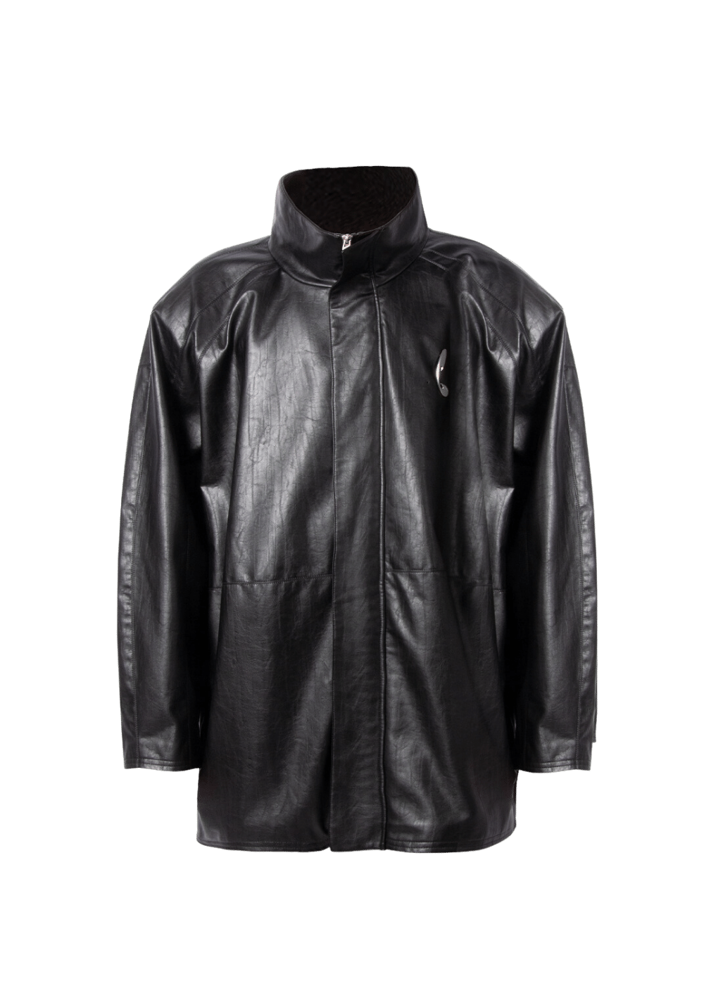 Matte Stand Collar Leather Jacket - PSYLOS 1, Matte Stand Collar Leather Jacket, Jacket, RELABEL, PSYLOS 1