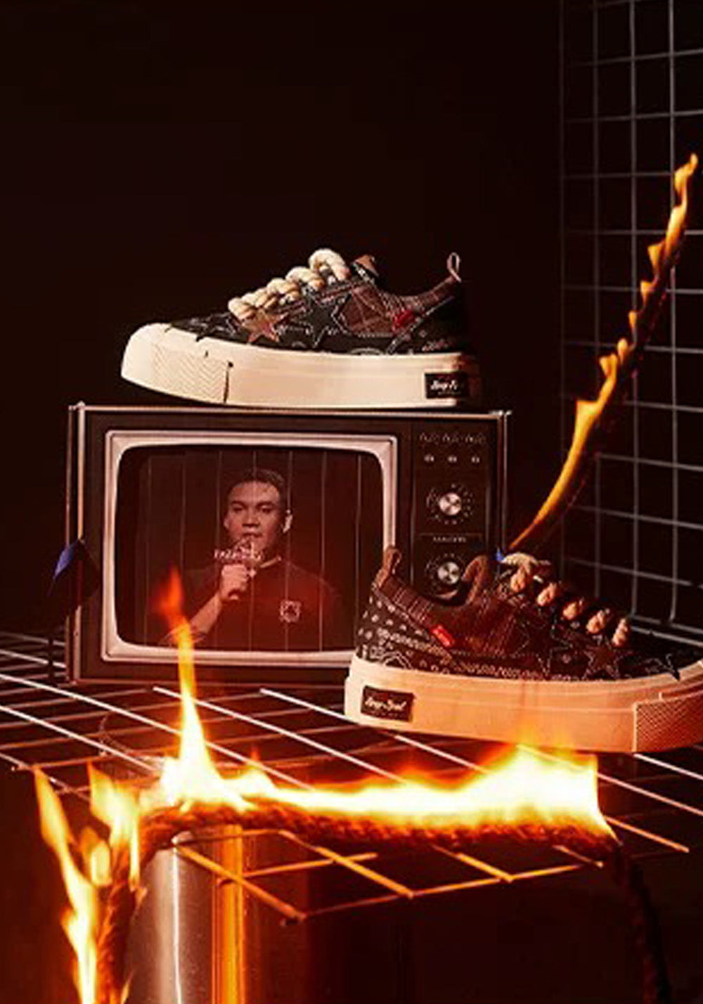 KAALIXTO丨Star Canvas Shoes-Paisley - PSYLOS 1, KAALIXTO丨Star Canvas Shoes-Paisley, Canvas Sneakers, Hype States Sale, PSYLOS 1