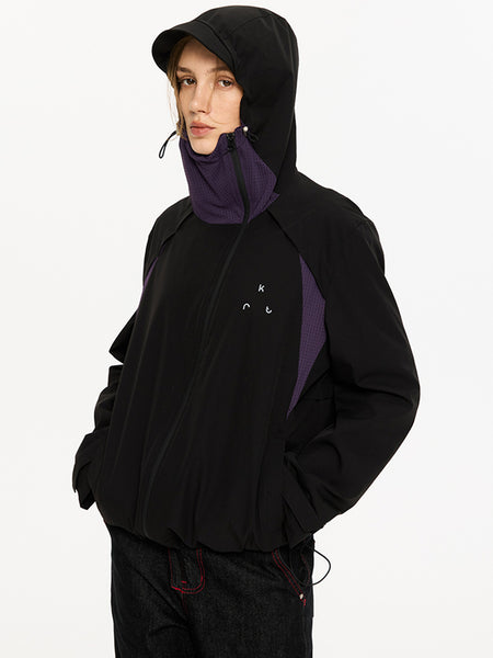 KREATE | Sun Block Asymmetrical Hooded Thick Wind Breaker - PSYLOS 1, KREATE | Sun Block Asymmetrical Hooded Thick Wind Breaker, Tops, KREATE, PSYLOS 1