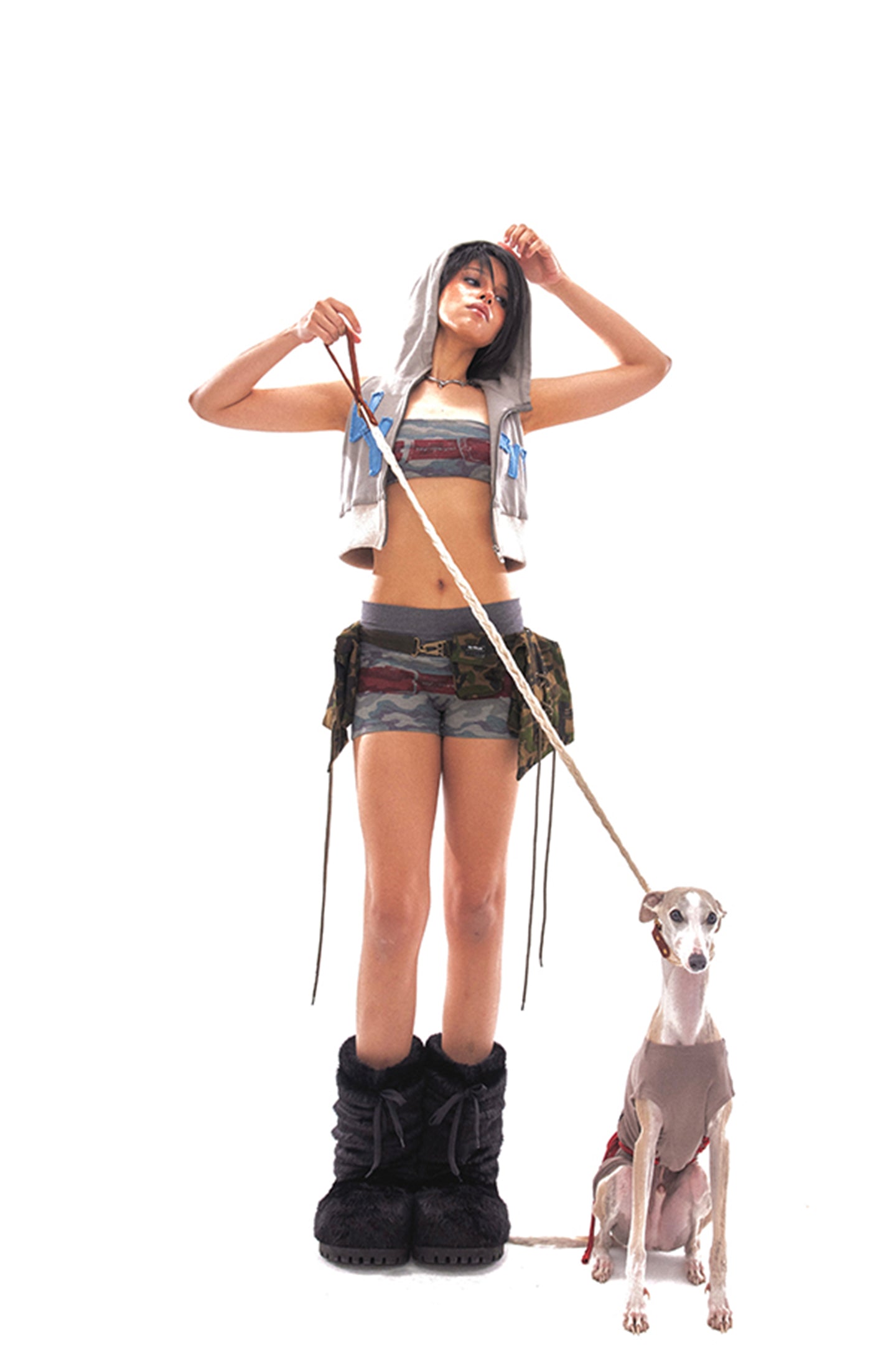 Grey Terry Hooded Sweatshirt Jacket - PSYLOS 1, Grey Terry Hooded Sweatshirt Jacket, Tank Top, NyDkyel, PSYLOS 1