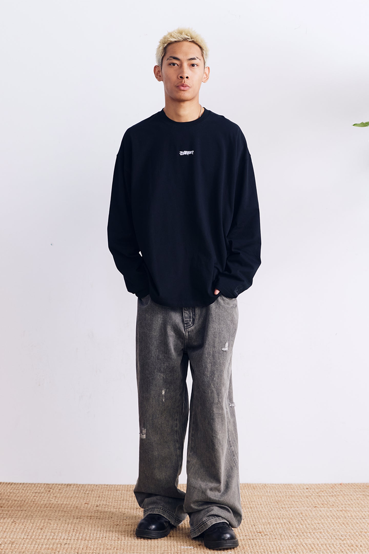 BURNIN*97'Series Logo Slogan Back Print Long Sleeve T-shirt - PSYLOS 1, BURNIN*97'Series Logo Slogan Back Print Long Sleeve T-shirt, T-shirt, Burnin, PSYLOS 1