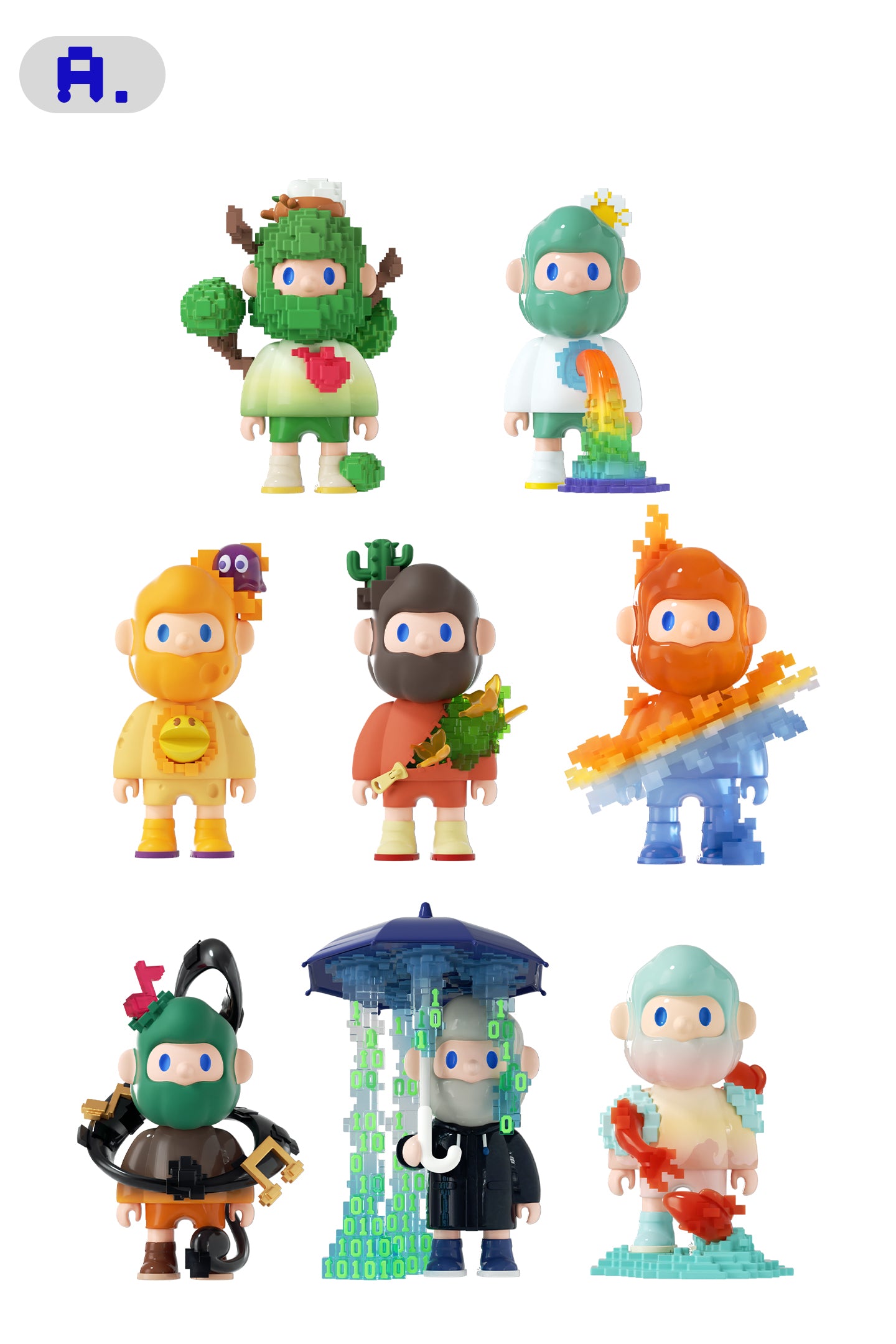 Finding Unicorn | FARMER BOB Next Generation·Pixel Universe Series Blind Box A/B Set - PSYLOS 1, Finding Unicorn | FARMER BOB Next Generation·Pixel Universe Series Blind Box A/B Set, Blind Box, Finding Unicorn, PSYLOS 1