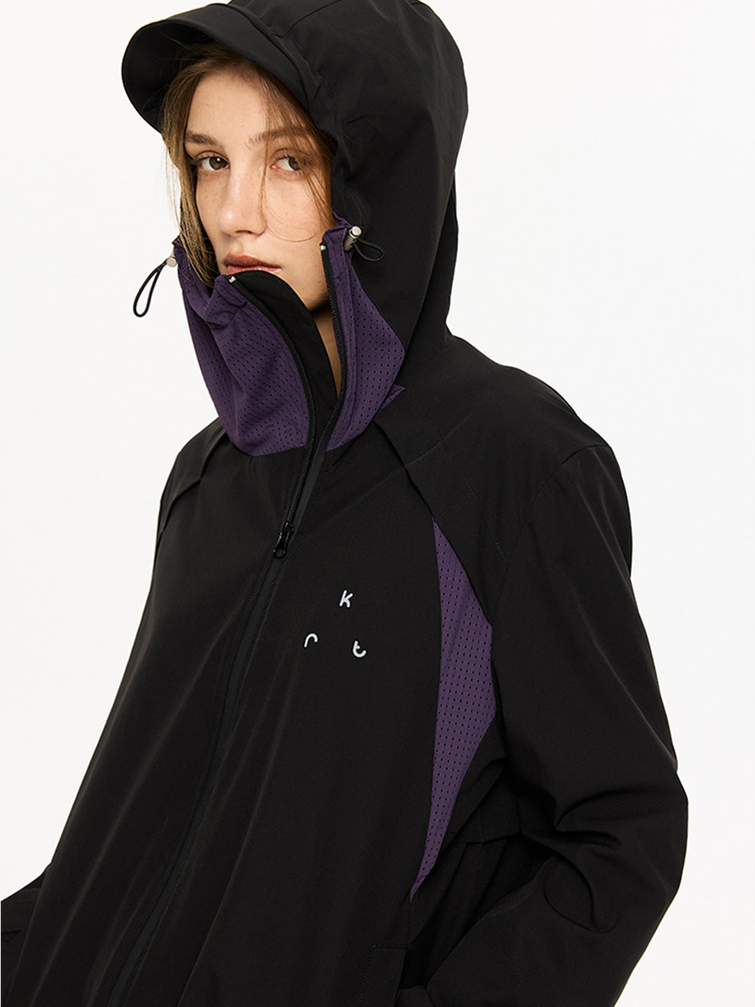 KREATE | Sun Block Asymmetrical Hooded Thick Wind Breaker - PSYLOS 1, KREATE | Sun Block Asymmetrical Hooded Thick Wind Breaker, Tops, KREATE, PSYLOS 1