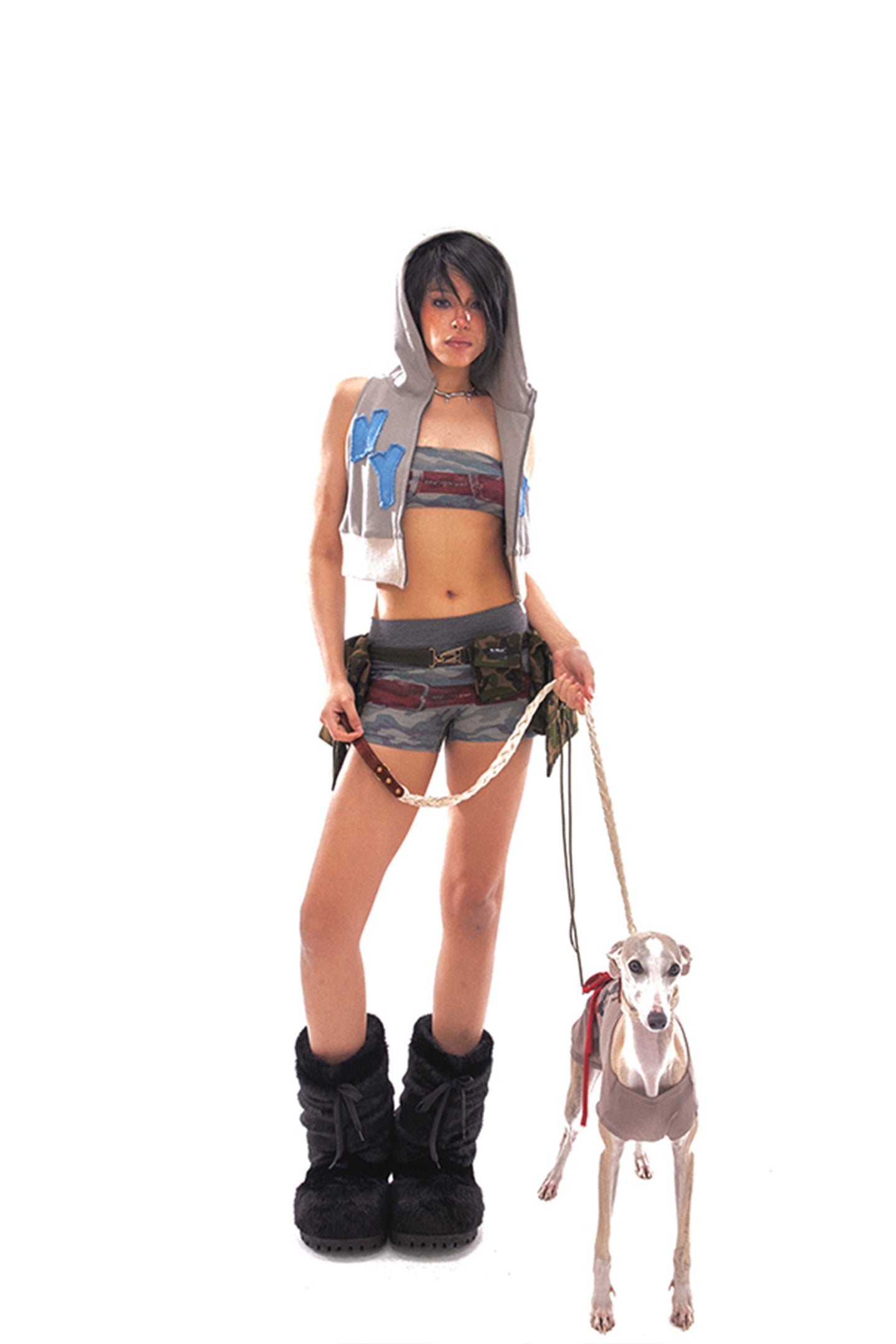 Grey Terry Hooded Sweatshirt Jacket - PSYLOS 1, Grey Terry Hooded Sweatshirt Jacket, Tank Top, NyDkyel, PSYLOS 1