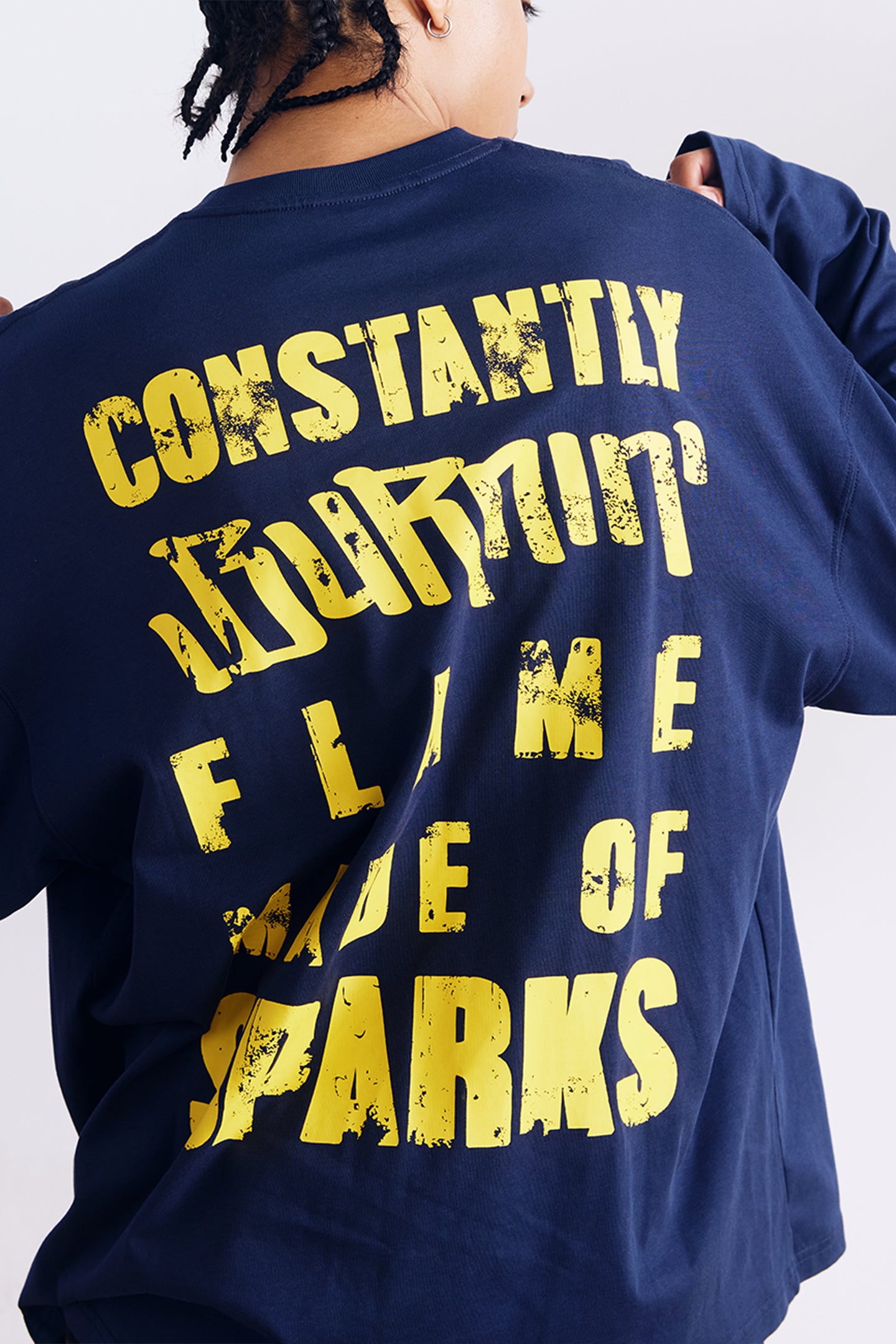 BURNIN*97'Series Logo Slogan Back Print Long Sleeve T-shirt - PSYLOS 1, BURNIN*97'Series Logo Slogan Back Print Long Sleeve T-shirt, T-shirt, Burnin, PSYLOS 1