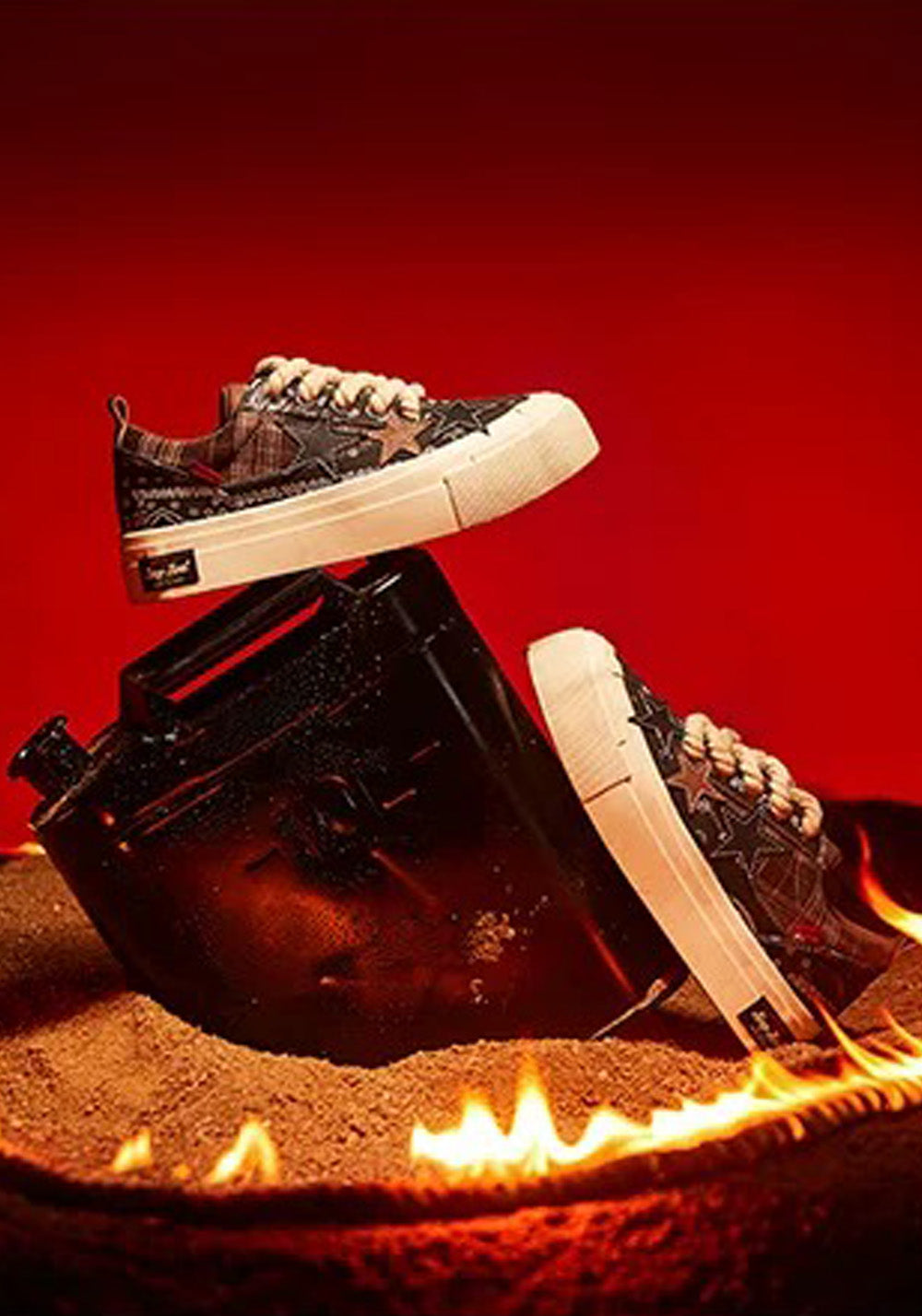 KAALIXTO丨Star Canvas Shoes-Paisley - PSYLOS 1, KAALIXTO丨Star Canvas Shoes-Paisley, Canvas Sneakers, Hype States Sale, PSYLOS 1