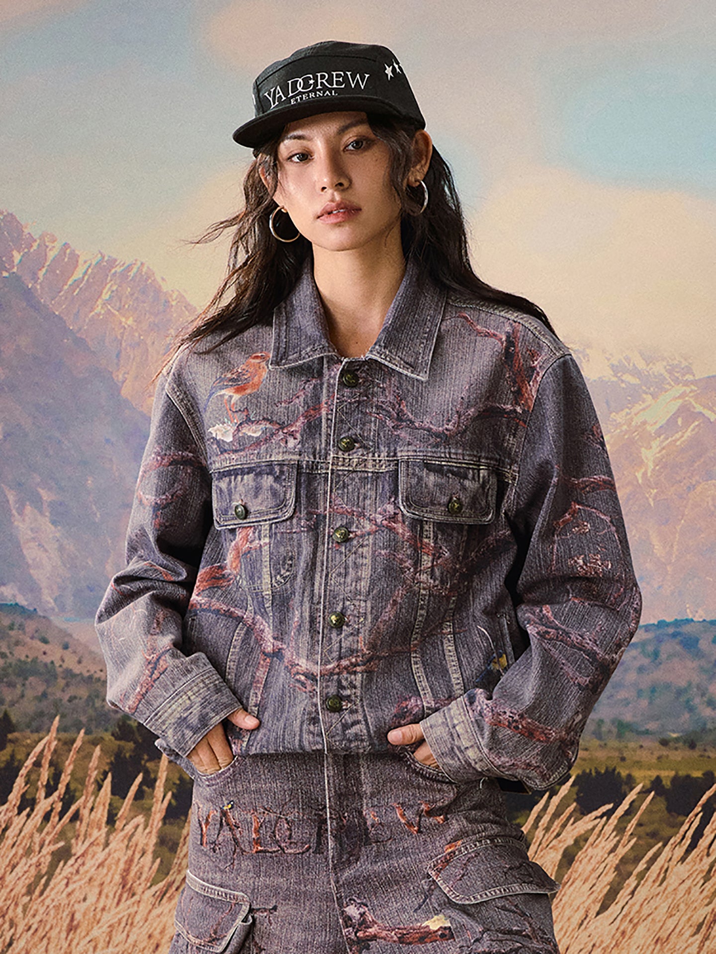 Autumn Forest Denim Jacket