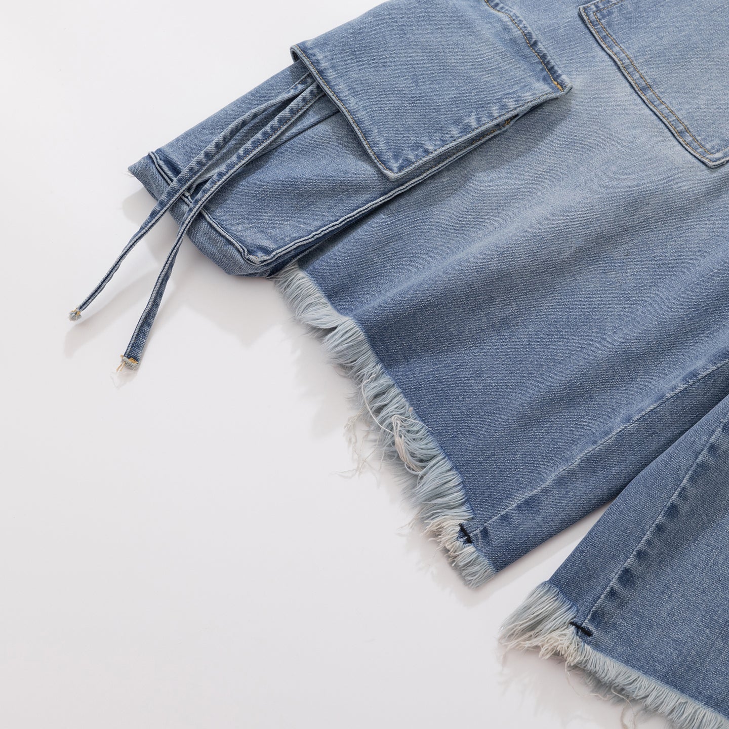 BURNIN*Underground Palace Embroidered Washed Denim Shorts - PSYLOS 1, BURNIN*Underground Palace Embroidered Washed Denim Shorts, Pants, Burnin, PSYLOS 1