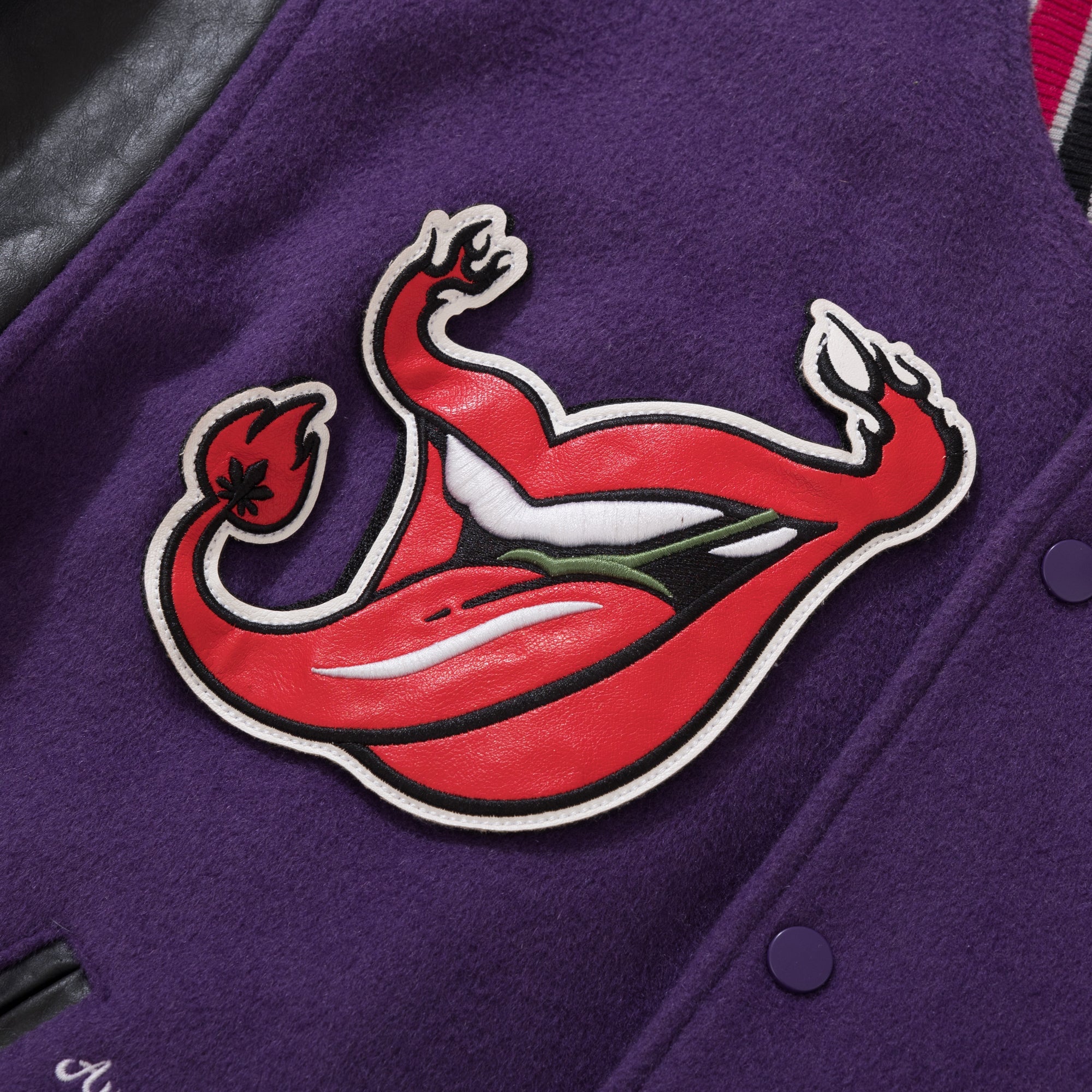 BURNIN* 11th Anniversary Underground Palace Velcro Patch Baseball Jacket - PSYLOS 1, BURNIN* 11th Anniversary Underground Palace Velcro Patch Baseball Jacket, Jacket, Burnin, PSYLOS 1