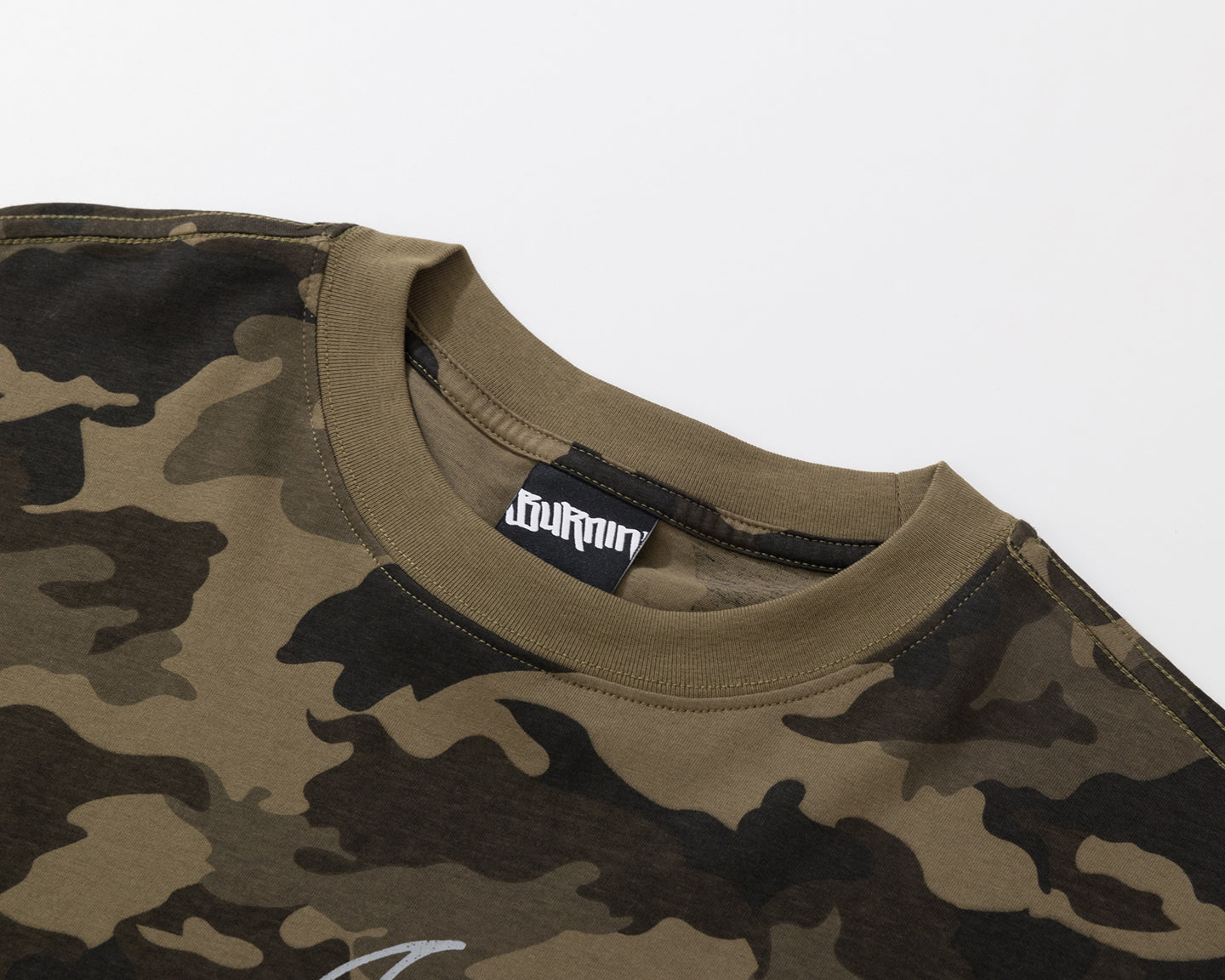 BURNIN* “97’series” worn fire pattern fake two-piece T-shirt - PSYLOS 1, BURNIN* “97’series” worn fire pattern fake two-piece T-shirt, T-Shirt, Burnin, PSYLOS 1