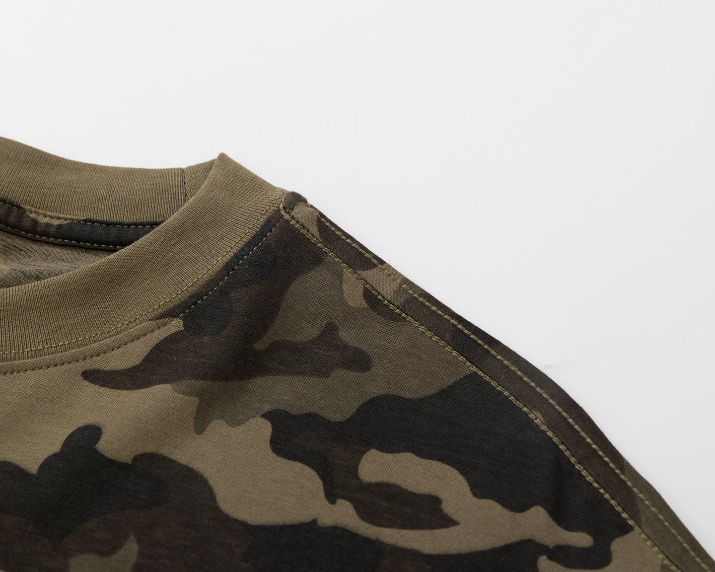 BURNIN* “97’series” worn fire pattern fake two-piece T-shirt - PSYLOS 1, BURNIN* “97’series” worn fire pattern fake two-piece T-shirt, T-Shirt, Burnin, PSYLOS 1