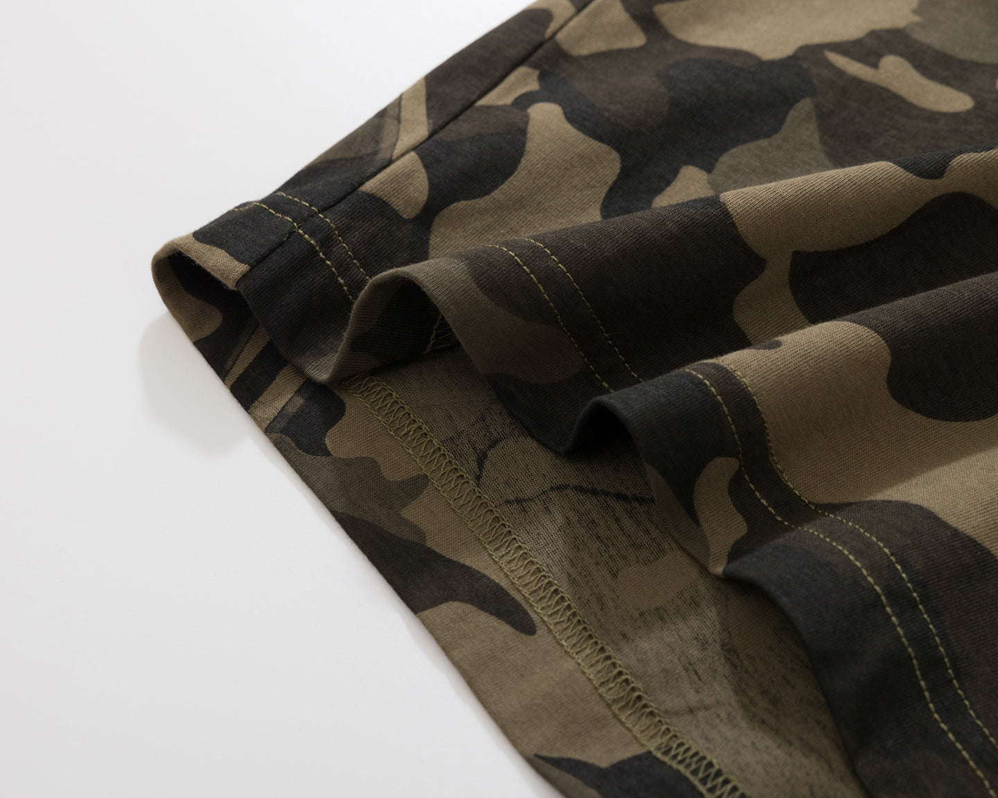 BURNIN* “97’series” worn fire pattern fake two-piece T-shirt - PSYLOS 1, BURNIN* “97’series” worn fire pattern fake two-piece T-shirt, T-Shirt, Burnin, PSYLOS 1