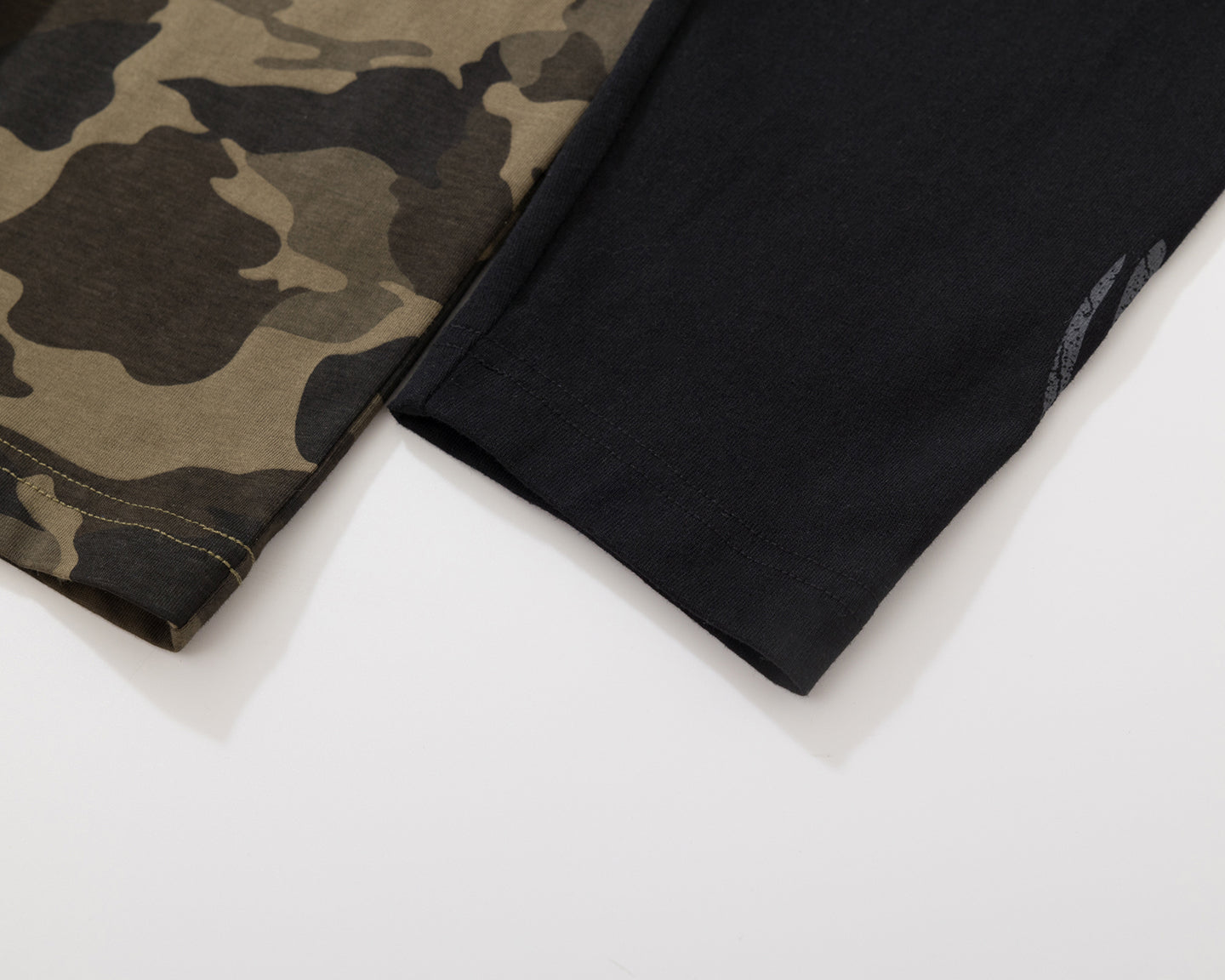 BURNIN* “97’series” worn fire pattern fake two-piece T-shirt - PSYLOS 1, BURNIN* “97’series” worn fire pattern fake two-piece T-shirt, T-Shirt, Burnin, PSYLOS 1