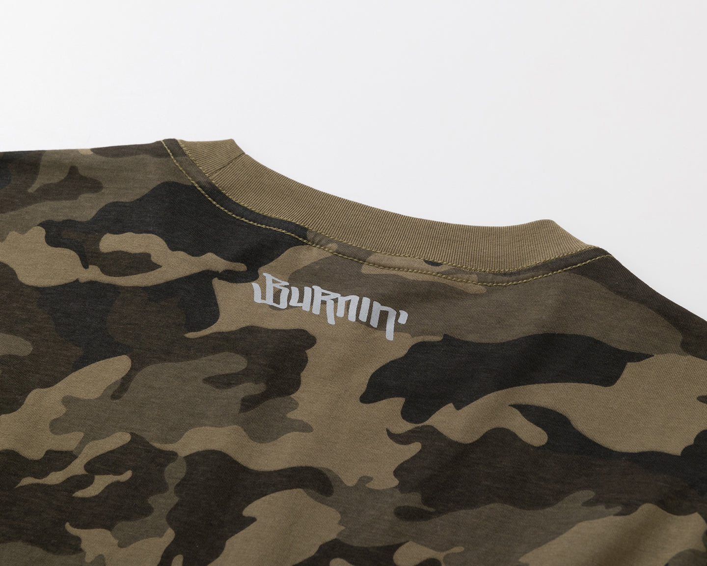 BURNIN* “97’series” worn fire pattern fake two-piece T-shirt - PSYLOS 1, BURNIN* “97’series” worn fire pattern fake two-piece T-shirt, T-Shirt, Burnin, PSYLOS 1