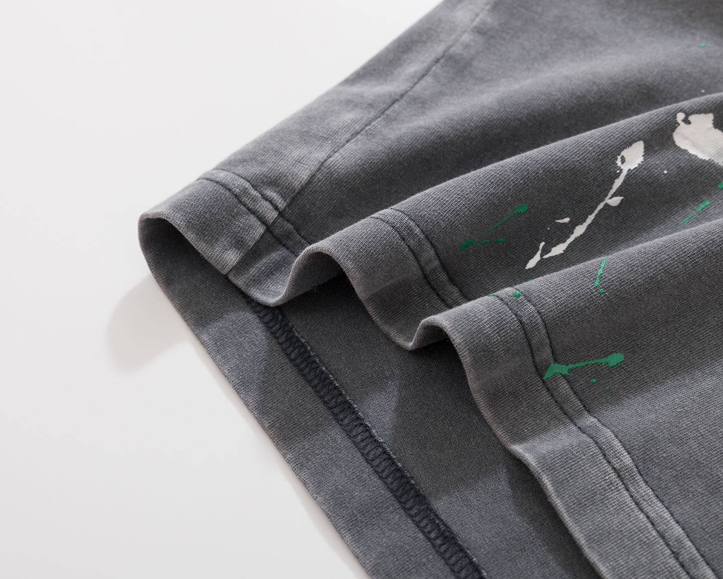 BURNIN* "2503" v-neck splash-ink retro old washed T-shirt - PSYLOS 1, BURNIN* "2503" v-neck splash-ink retro old washed T-shirt, T-Shirt, Burnin, PSYLOS 1