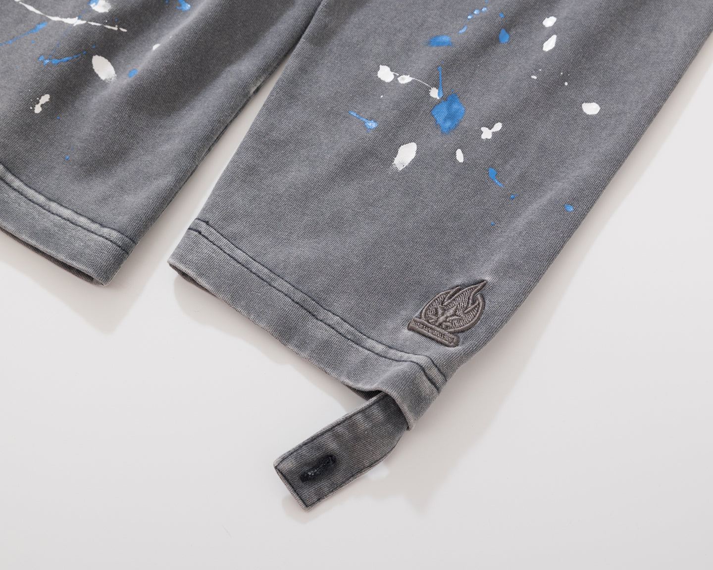 BURNIN* "2503" v-neck splash-ink retro old washed T-shirt - PSYLOS 1, BURNIN* "2503" v-neck splash-ink retro old washed T-shirt, T-Shirt, Burnin, PSYLOS 1