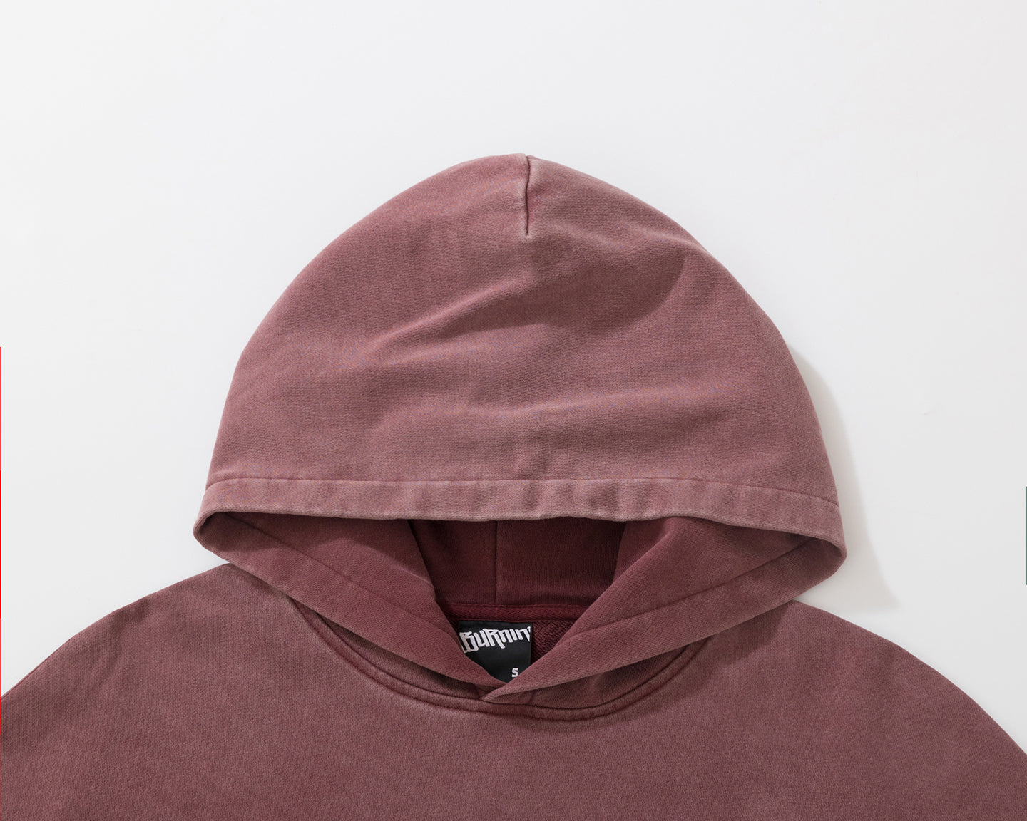 BURNIN* “97’series” worn square logo washed and distressed hooded sweatshirt - PSYLOS 1, BURNIN* “97’series” worn square logo washed and distressed hooded sweatshirt, T-Shirt, Burnin, PSYLOS 1