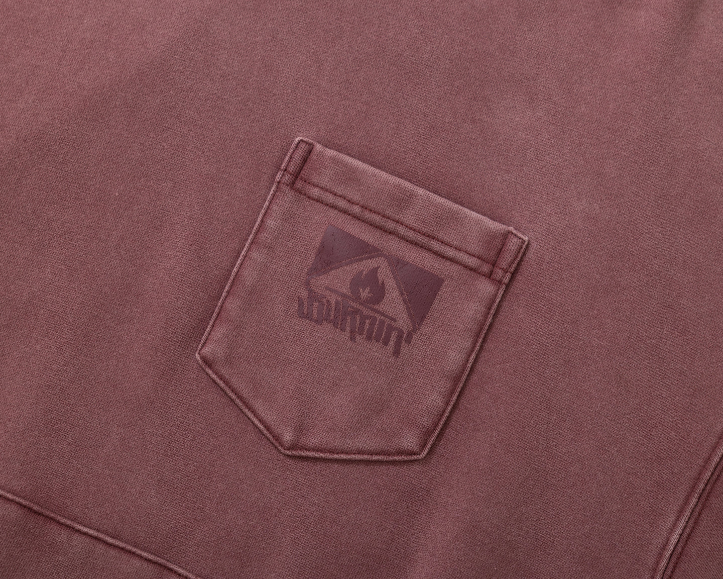 BURNIN* “97’series” worn square logo washed and distressed hooded sweatshirt - PSYLOS 1, BURNIN* “97’series” worn square logo washed and distressed hooded sweatshirt, T-Shirt, Burnin, PSYLOS 1