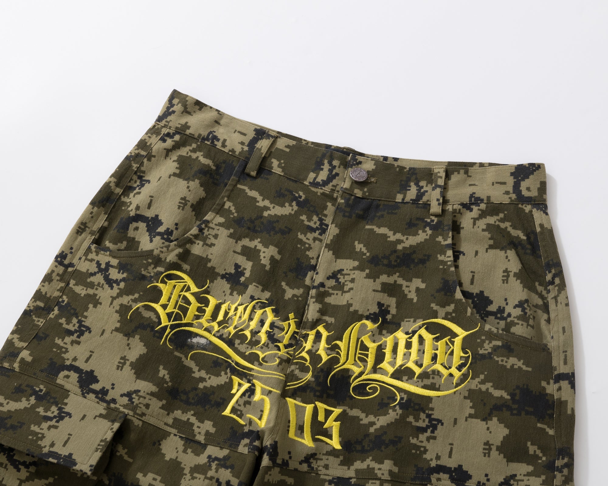 Burnin* "2503" Digital Camouflage Wide-Leg Pants - PSYLOS 1, Burnin* "2503" Digital Camouflage Wide-Leg Pants, Pants, Burnin, PSYLOS 1